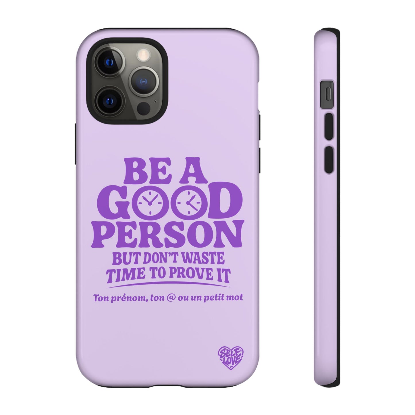 Be A Good Person - Coque iPhone (violet)