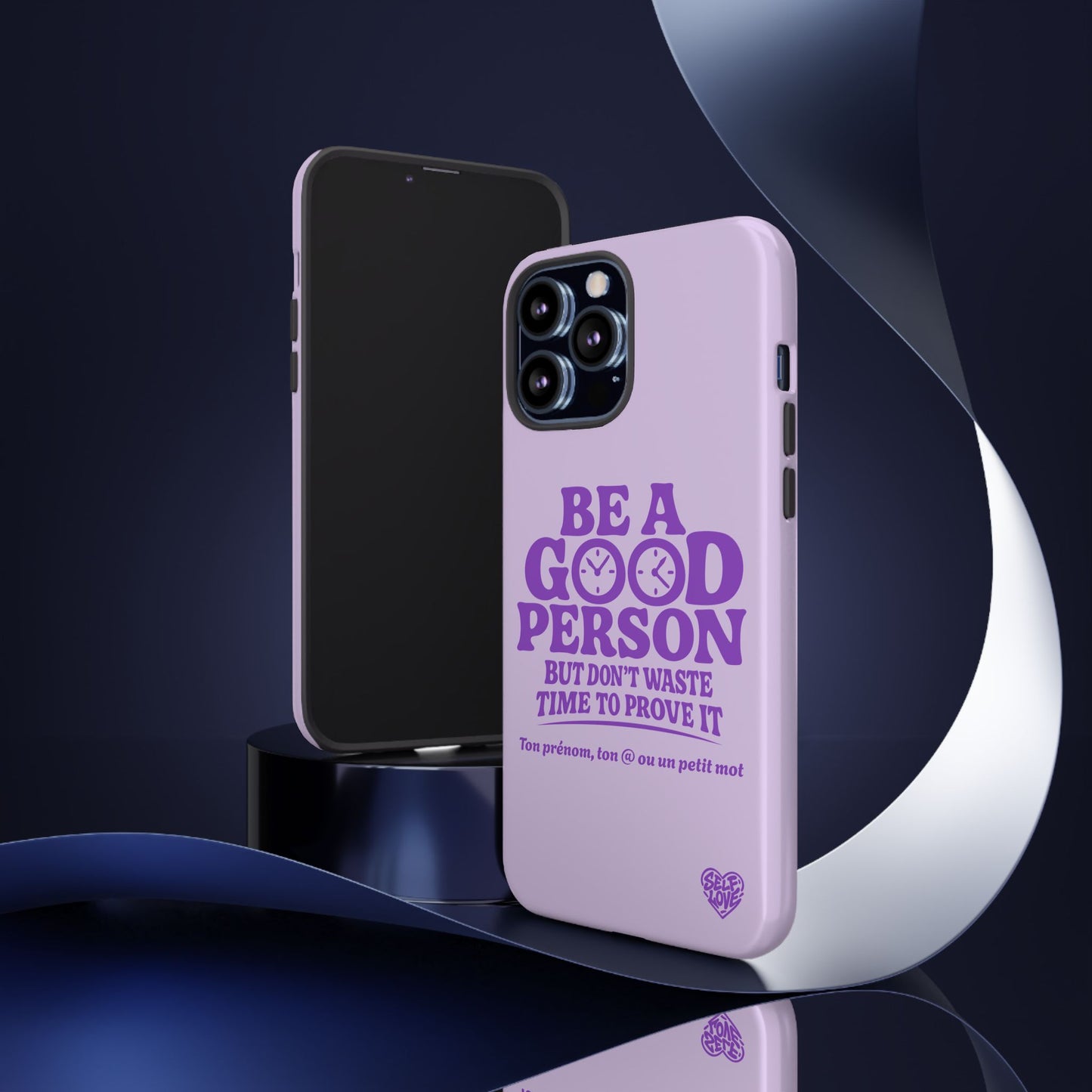Be A Good Person - Coque iPhone (violet)