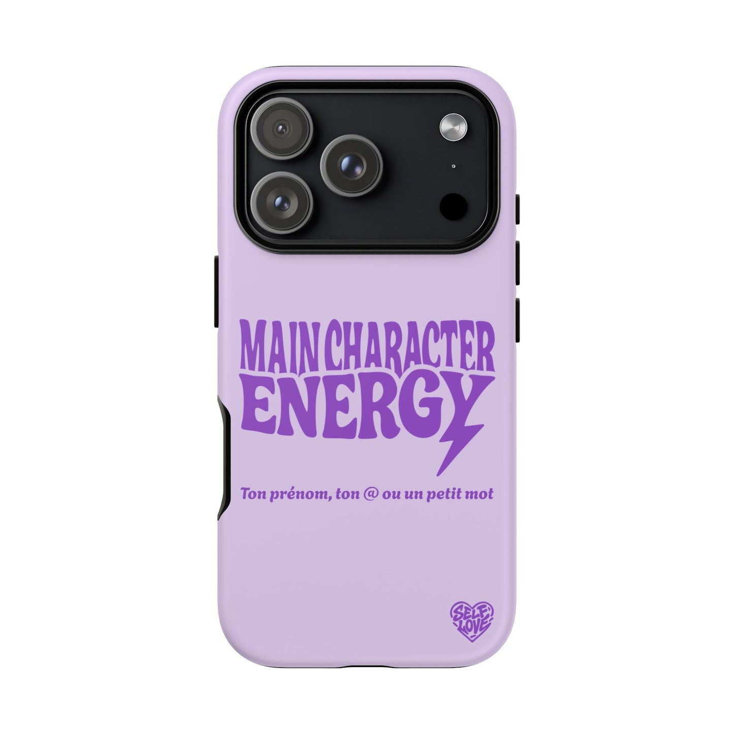 Main Character Energy - Coque iPhone (violet)