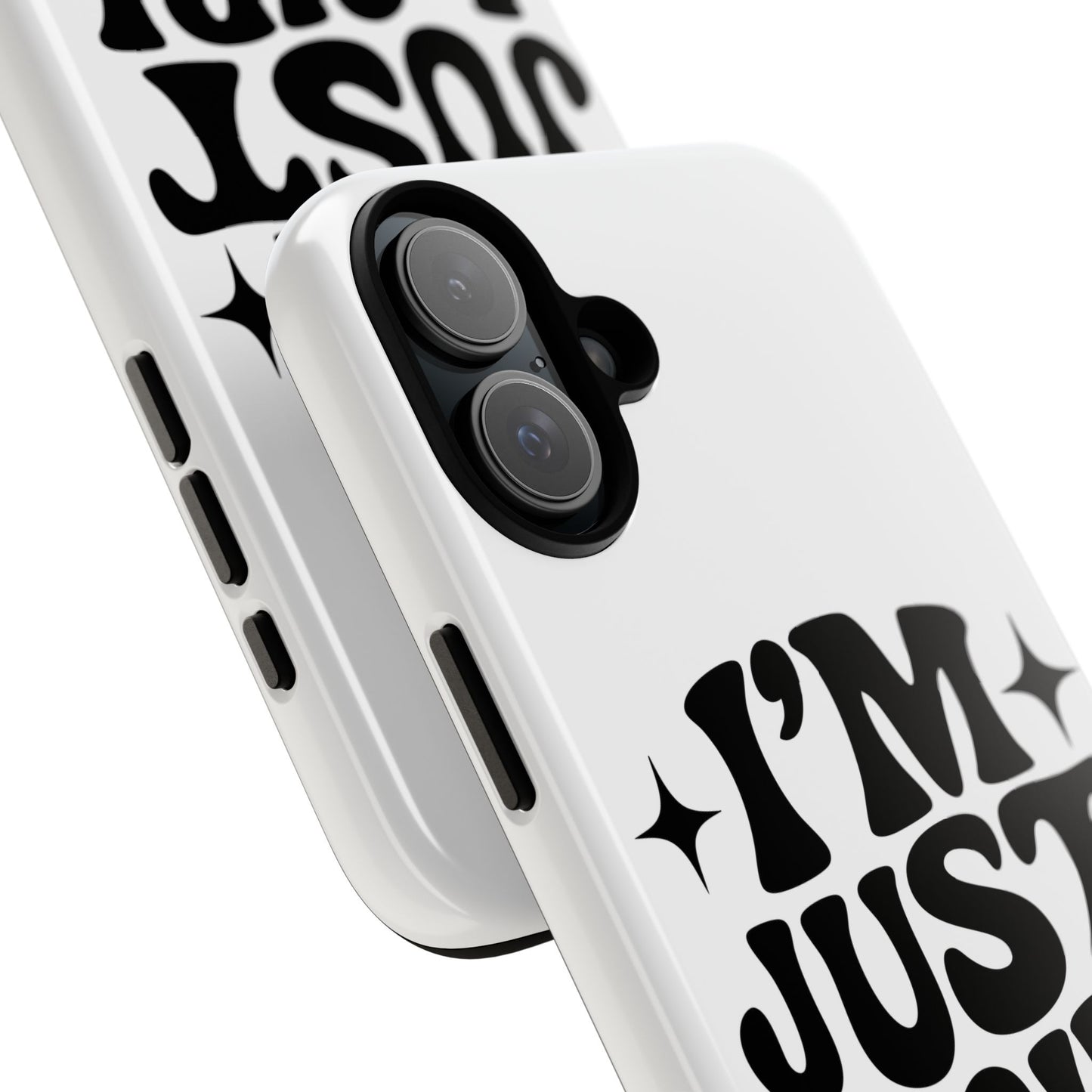 Im Just A Girl - Coque iPhone (blanc)