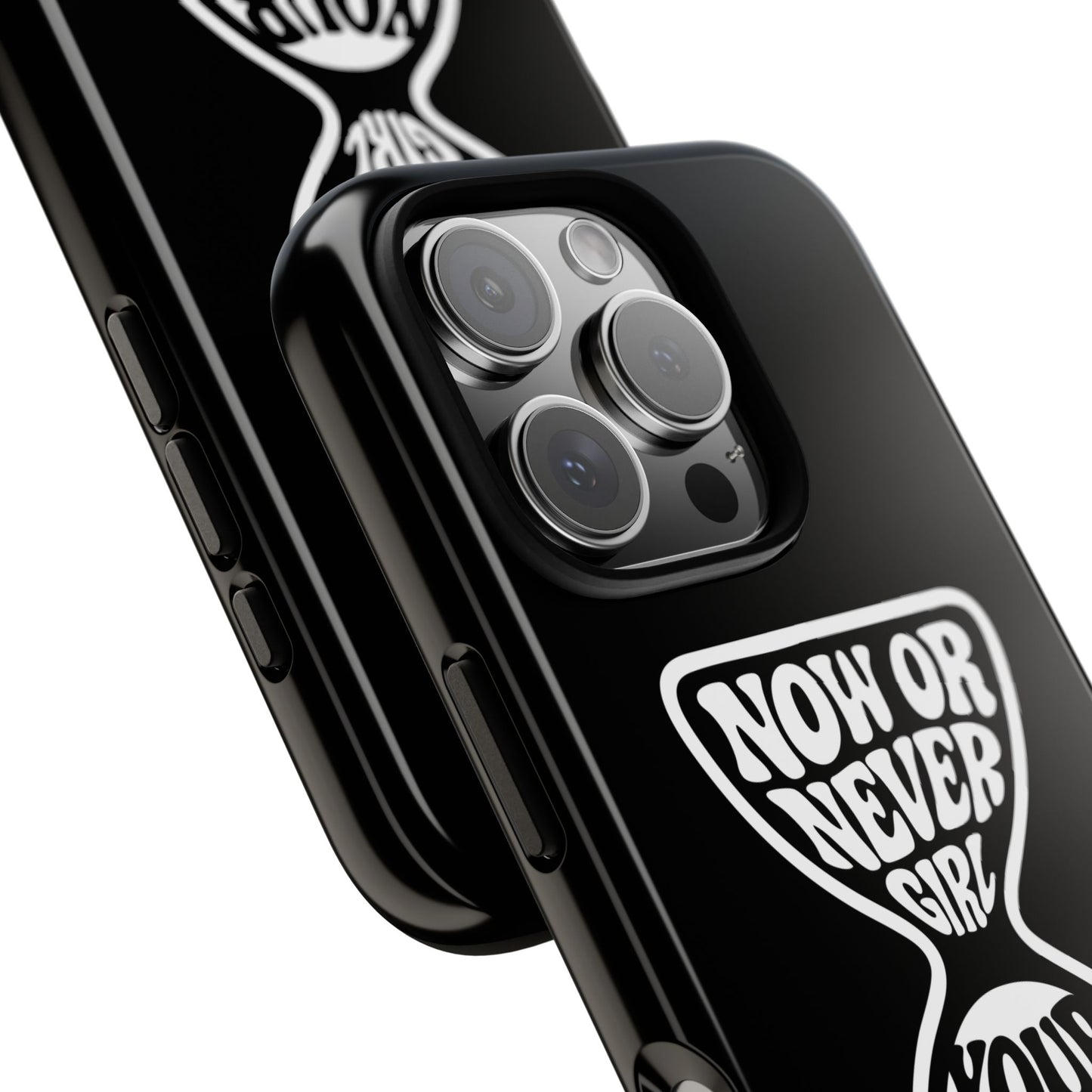Now Or Never Girl - Coque iPhone (noir)