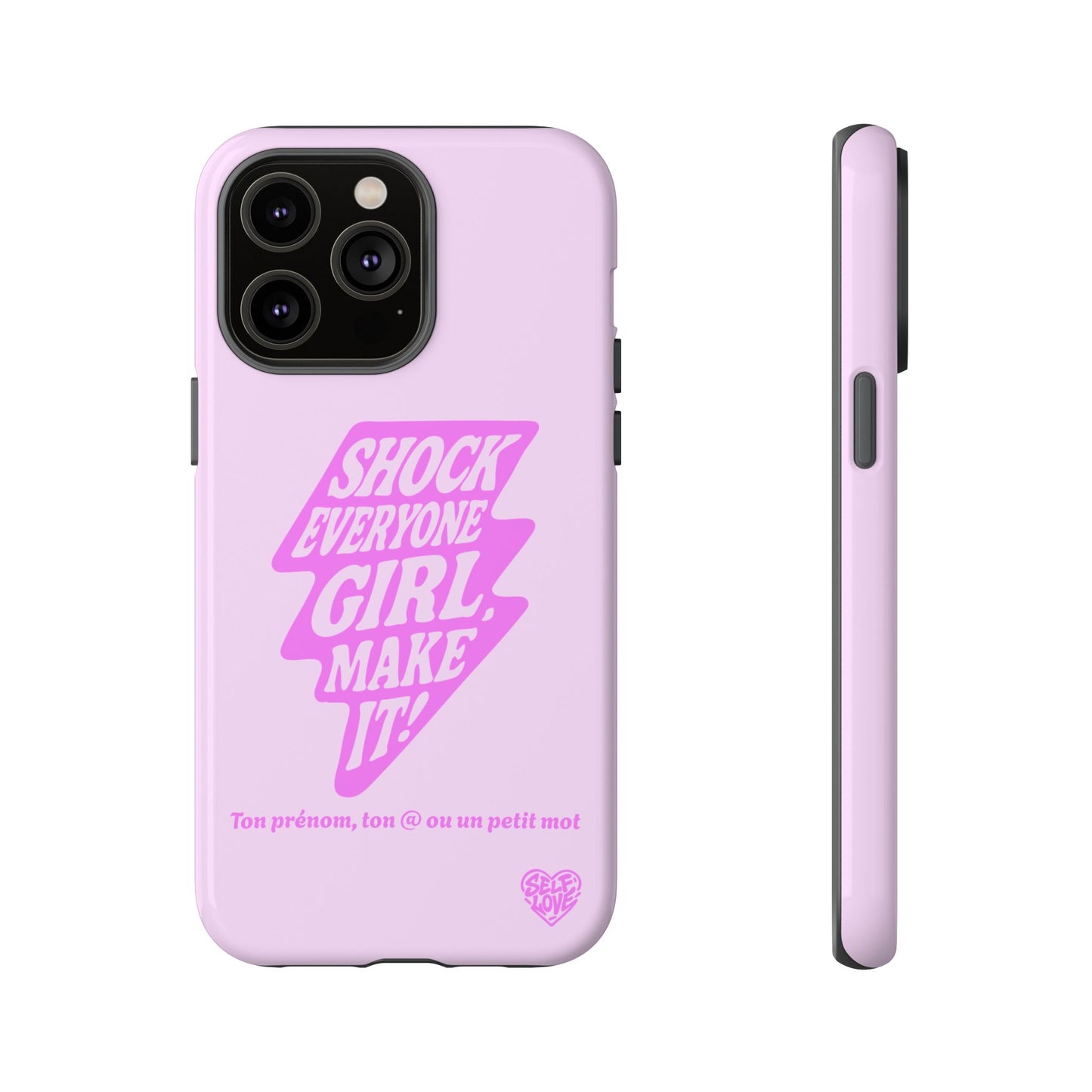 Shock Everyone - Coque iPhone (rose)