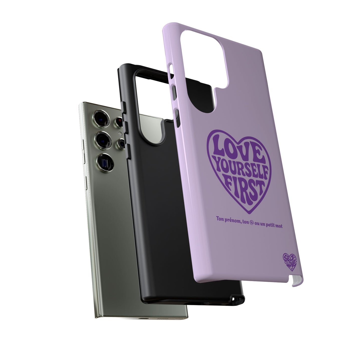 Love Yourself First - Coque Samsung (violet)