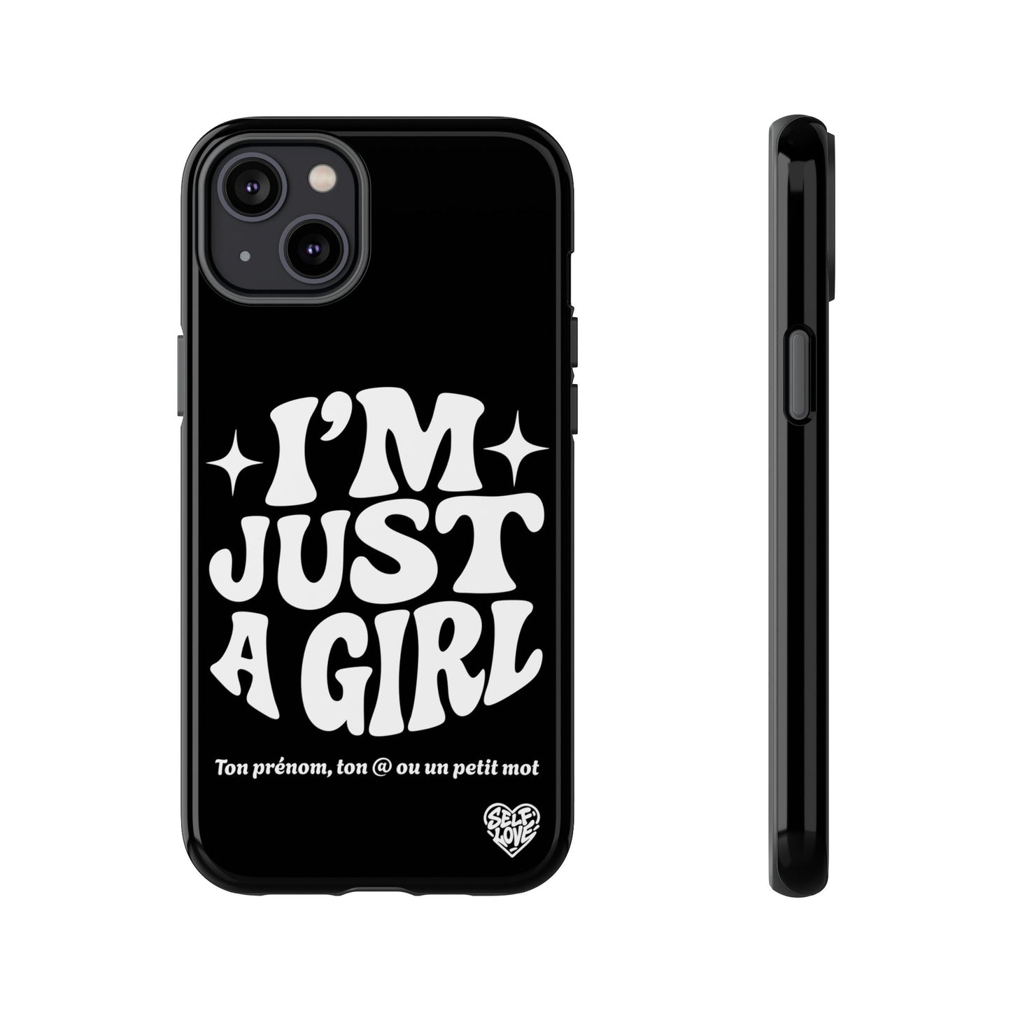 Im Just A Girl - Coque iPhone (noir)