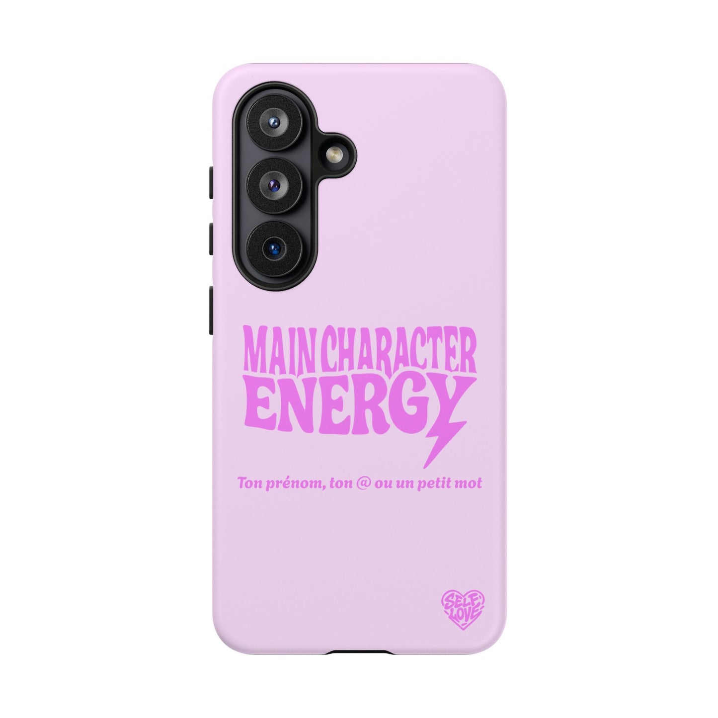 Main Character Energy - Coque Samsung (rose)