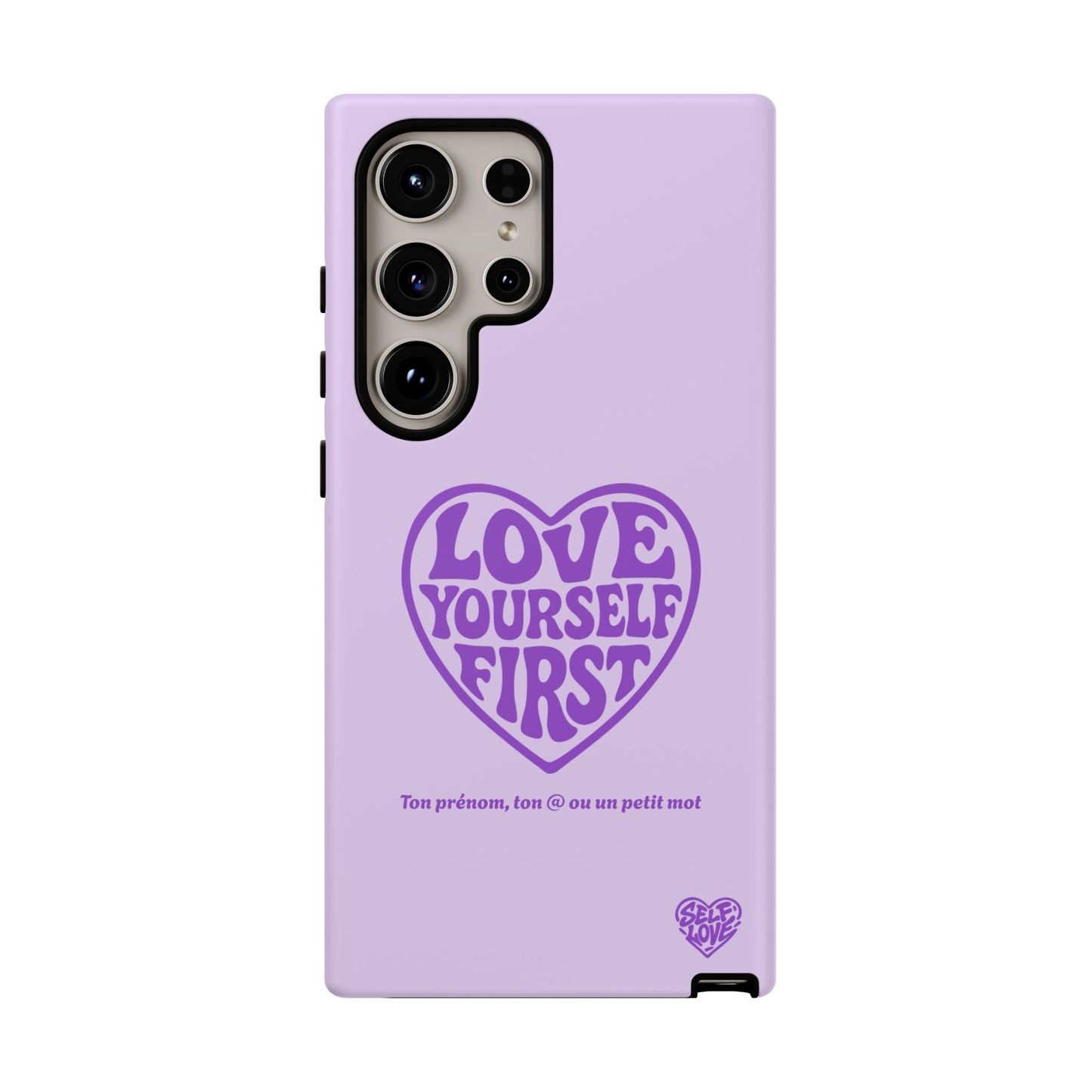 Love Yourself First - Coque Samsung (violet)