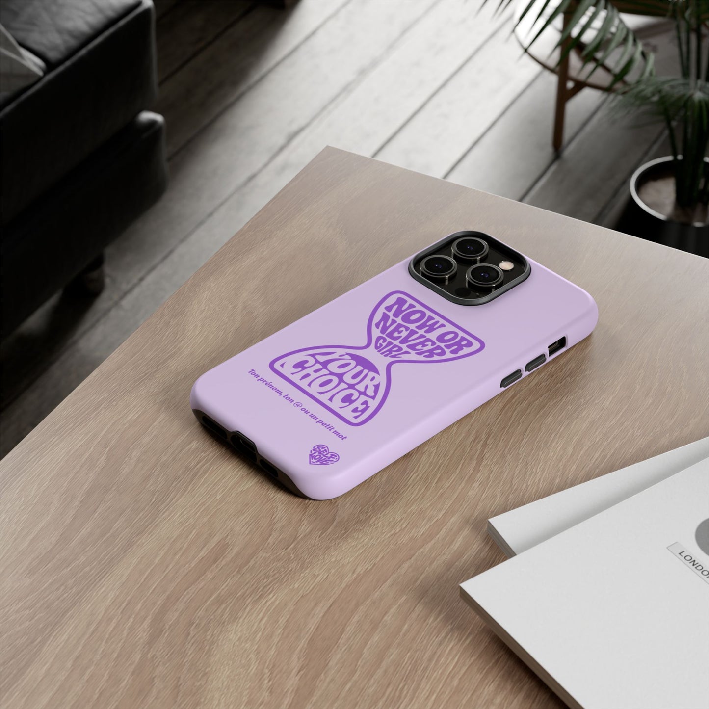 Now Or Never Girl - Coque iPhone (violet)
