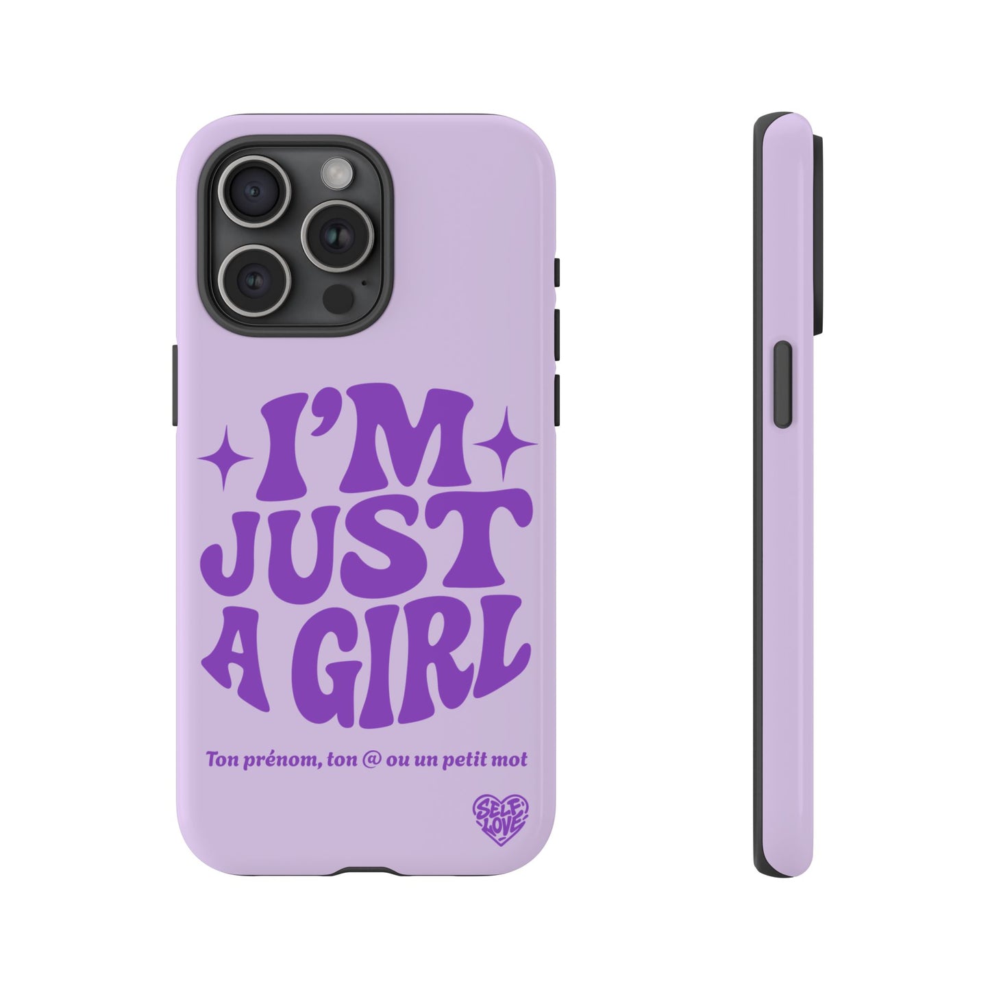 Im Just A Girl - Coque iPhone (violet)