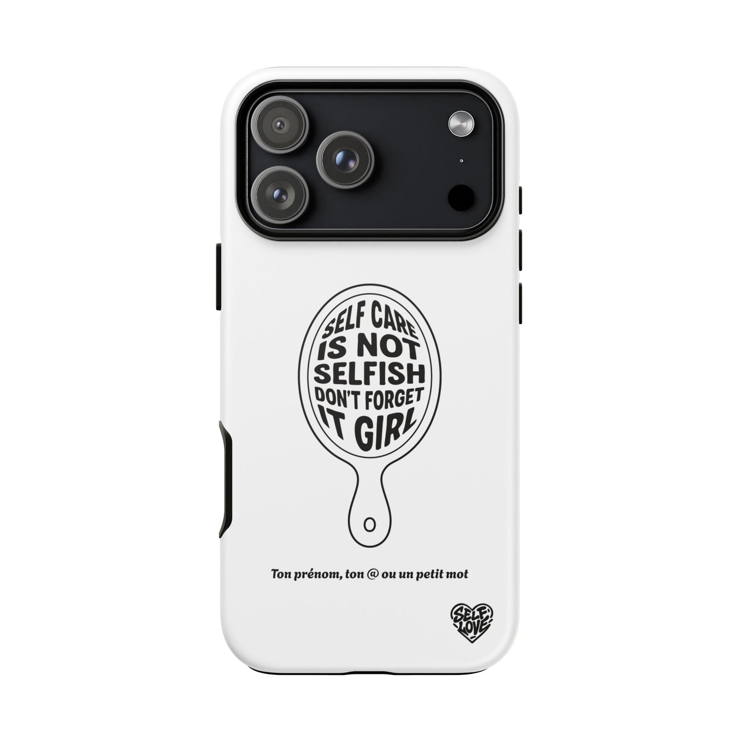 Self Care - Coque iPhone (blanc)