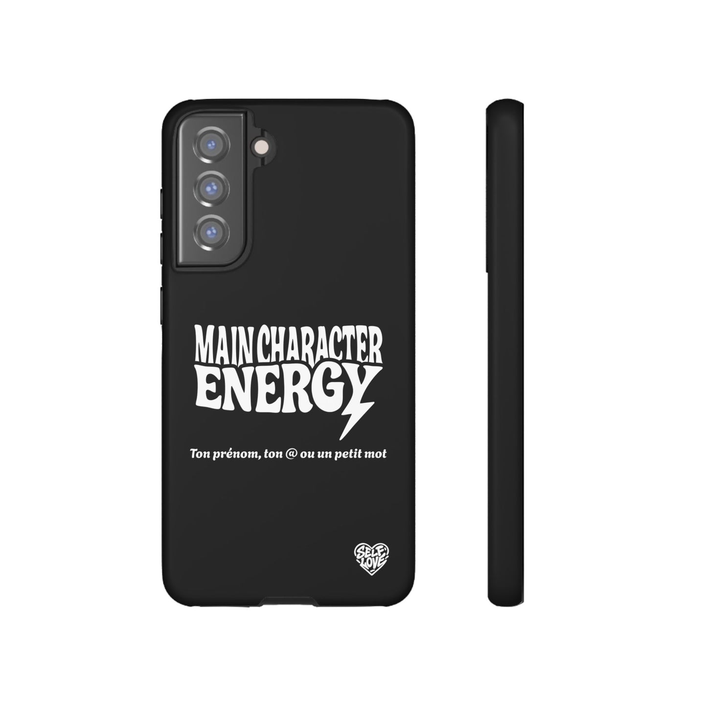 Main Character Energy - Coque Samsung (noir)
