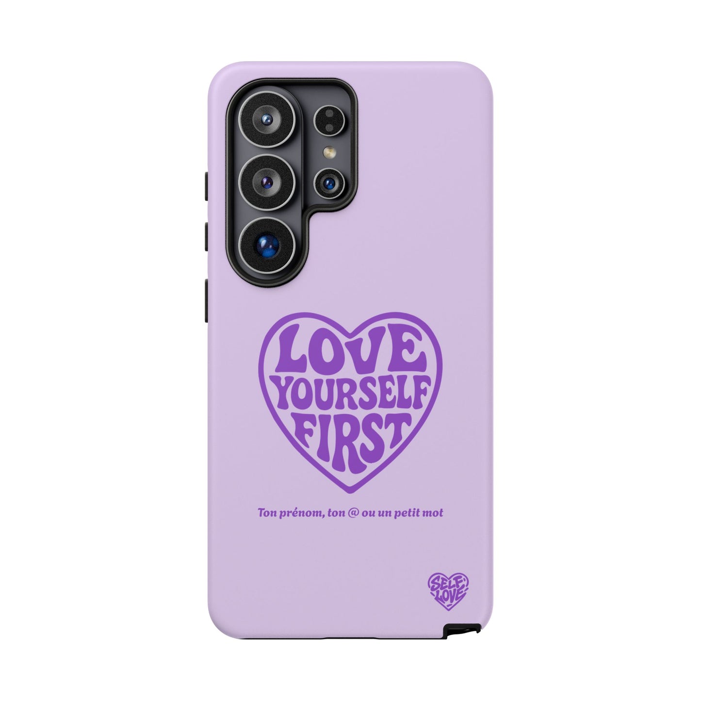 Love Yourself First - Coque Samsung (violet)