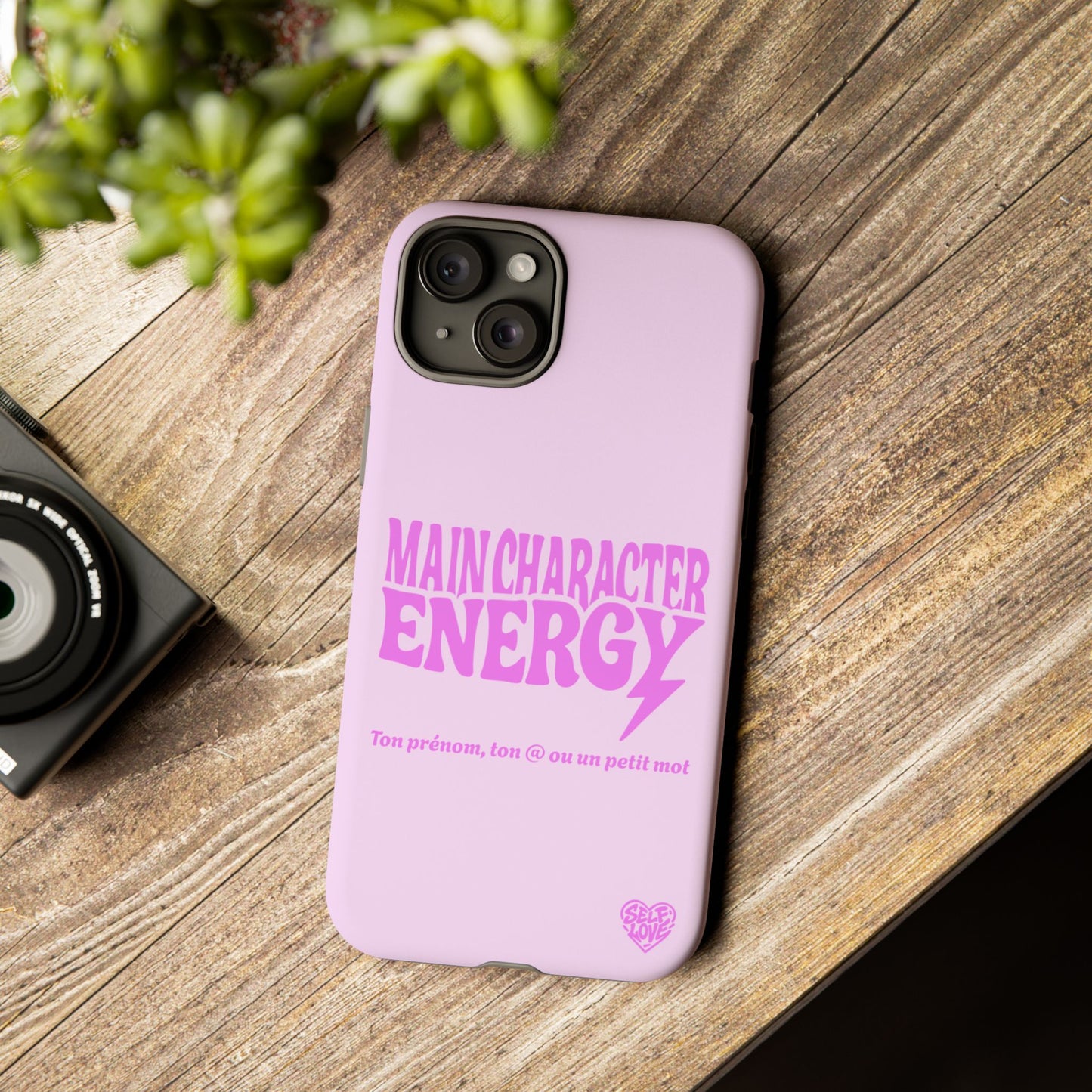 Main Character Energy - Coque iPhone (rose)