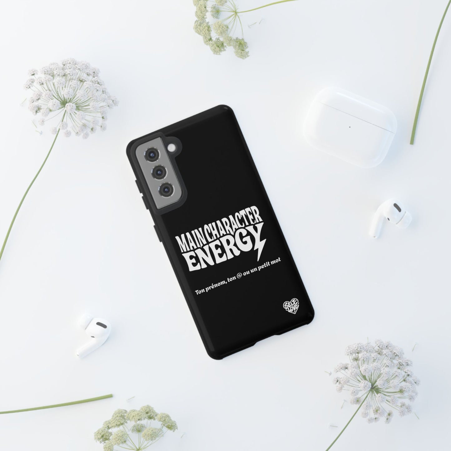 Main Character Energy - Coque Samsung (noir)