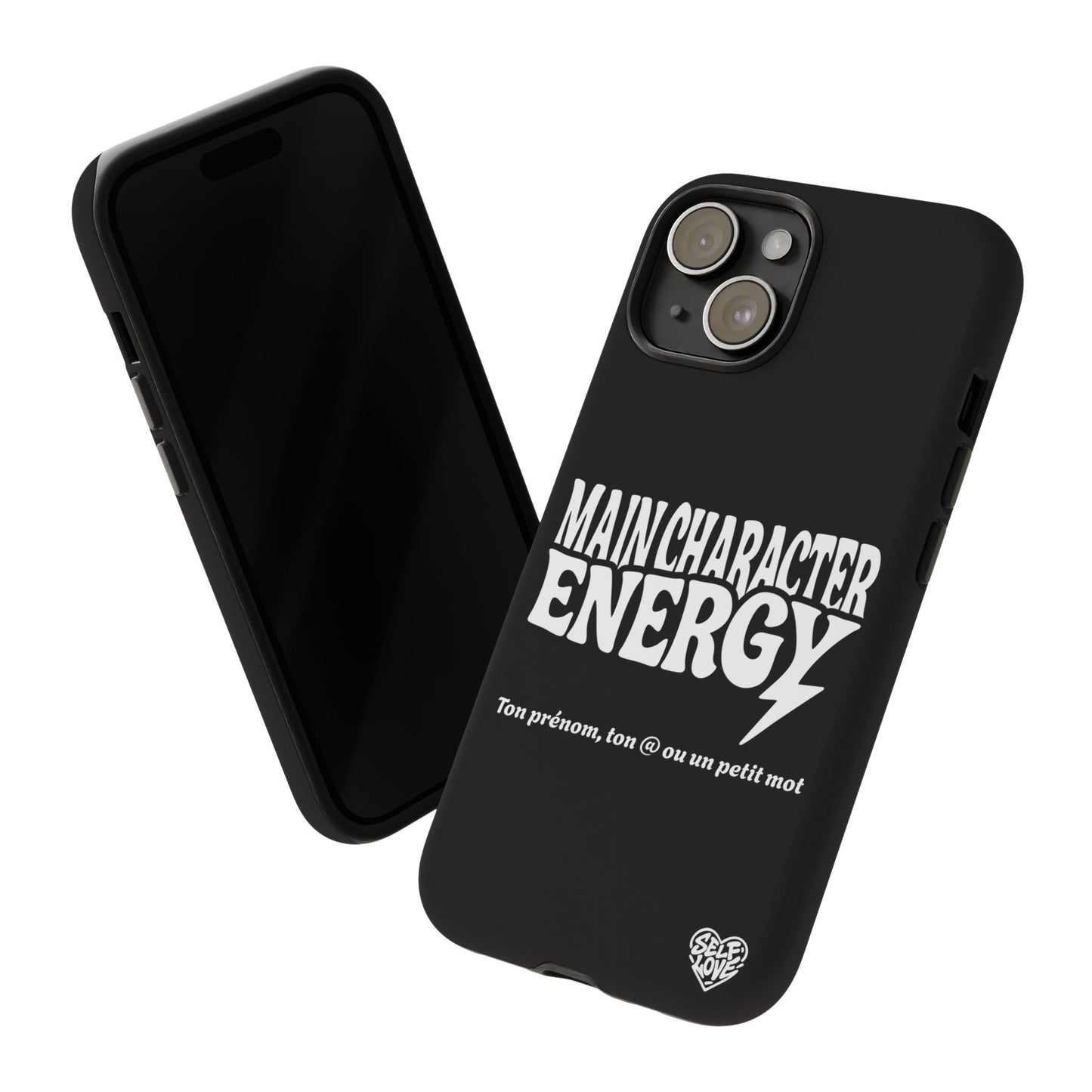 Main Character Energy - Coque iPhone (noir)