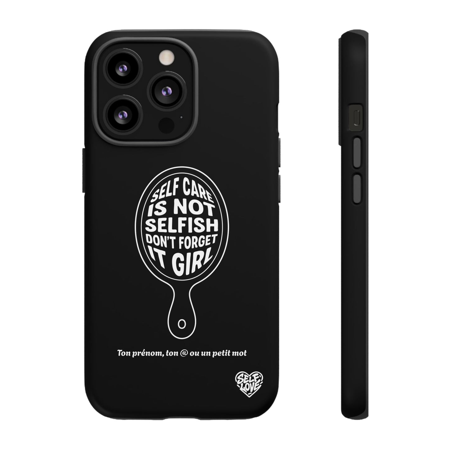 Self Care - Coque iPhone (noir)