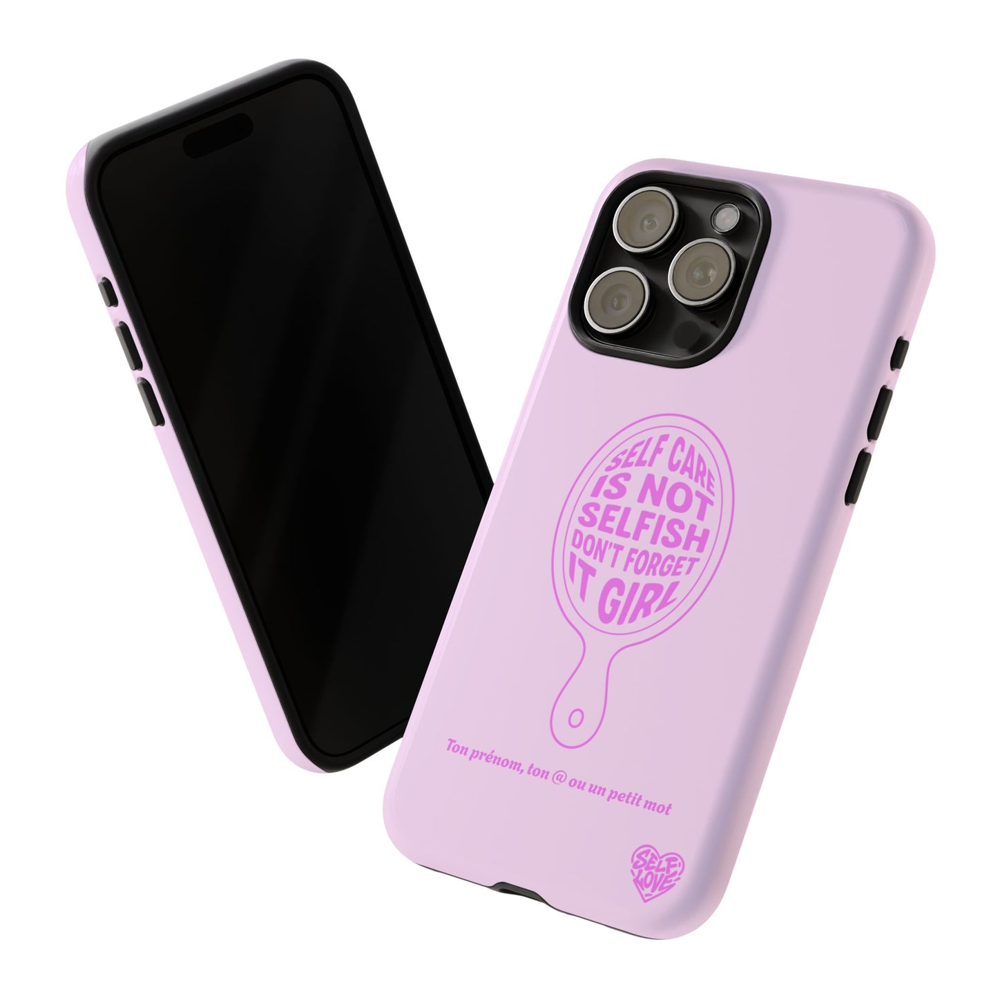 Self Care - Coque iPhone (rose)