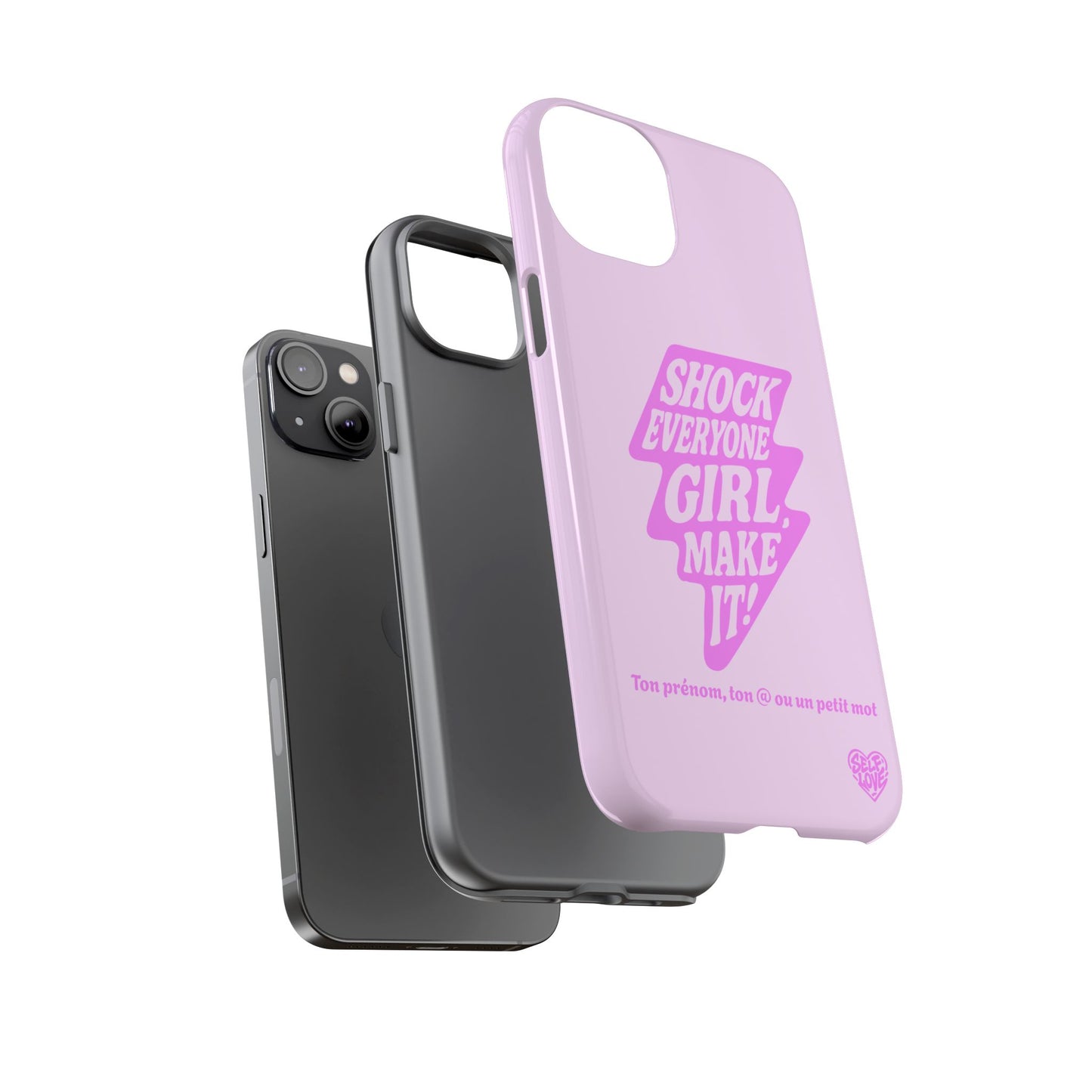 Shock Everyone - Coque iPhone (rose)