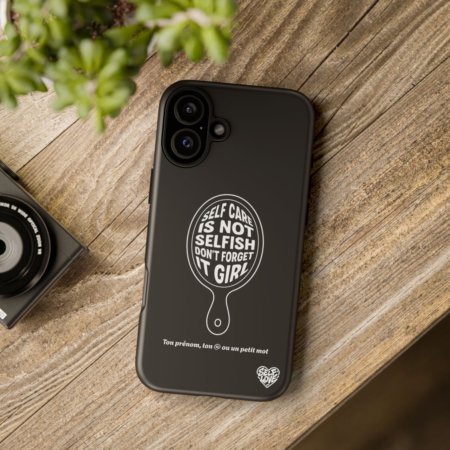 Self Care - Coque iPhone (noir)