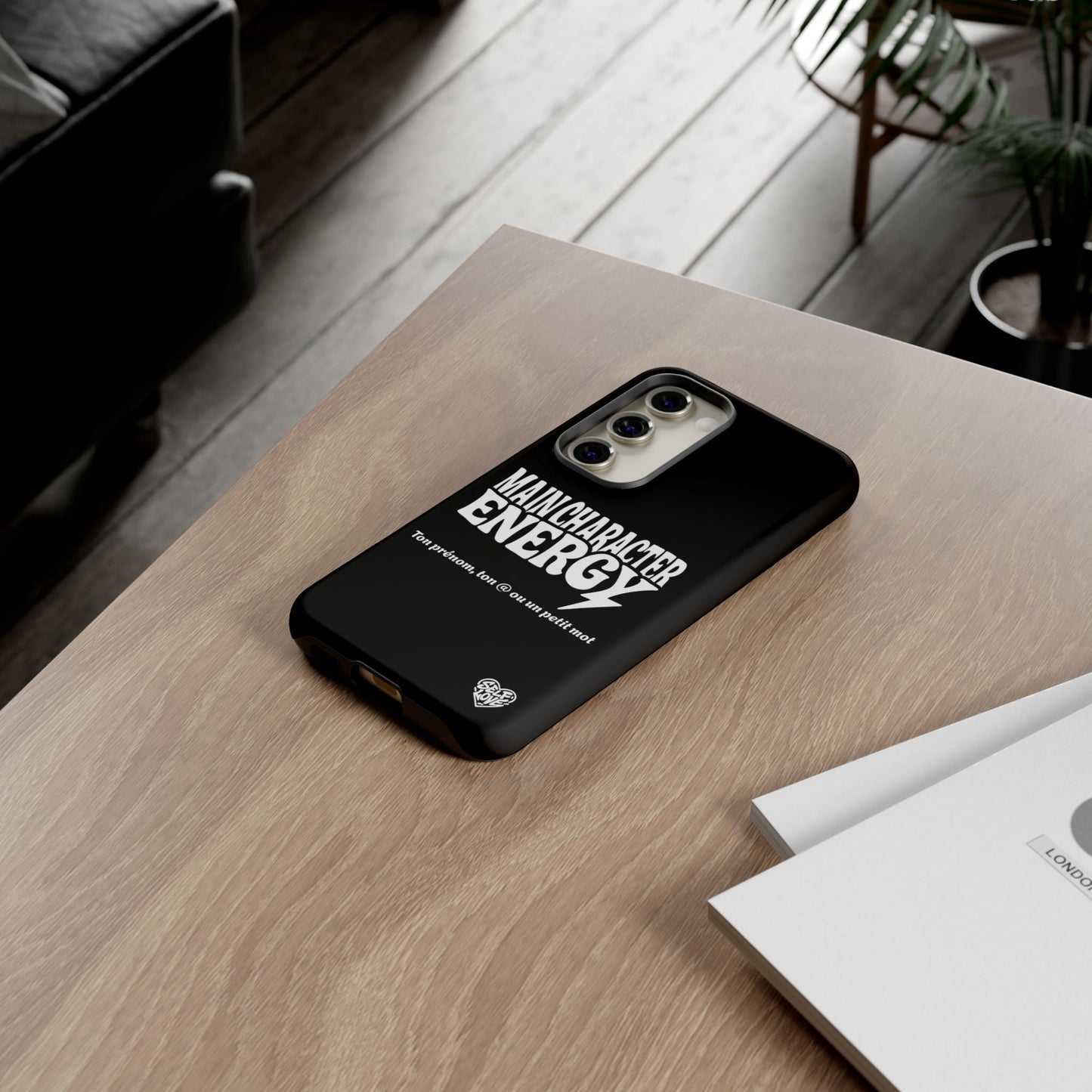 Main Character Energy - Coque Samsung (noir)