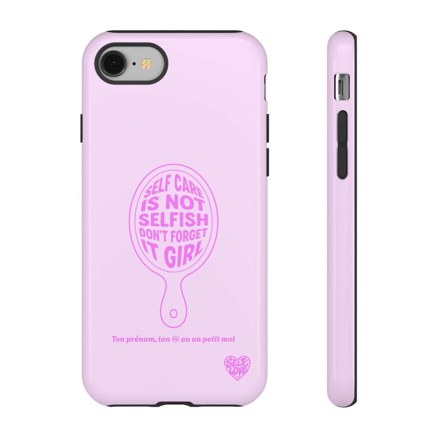 Self Care - Coque iPhone (rose)