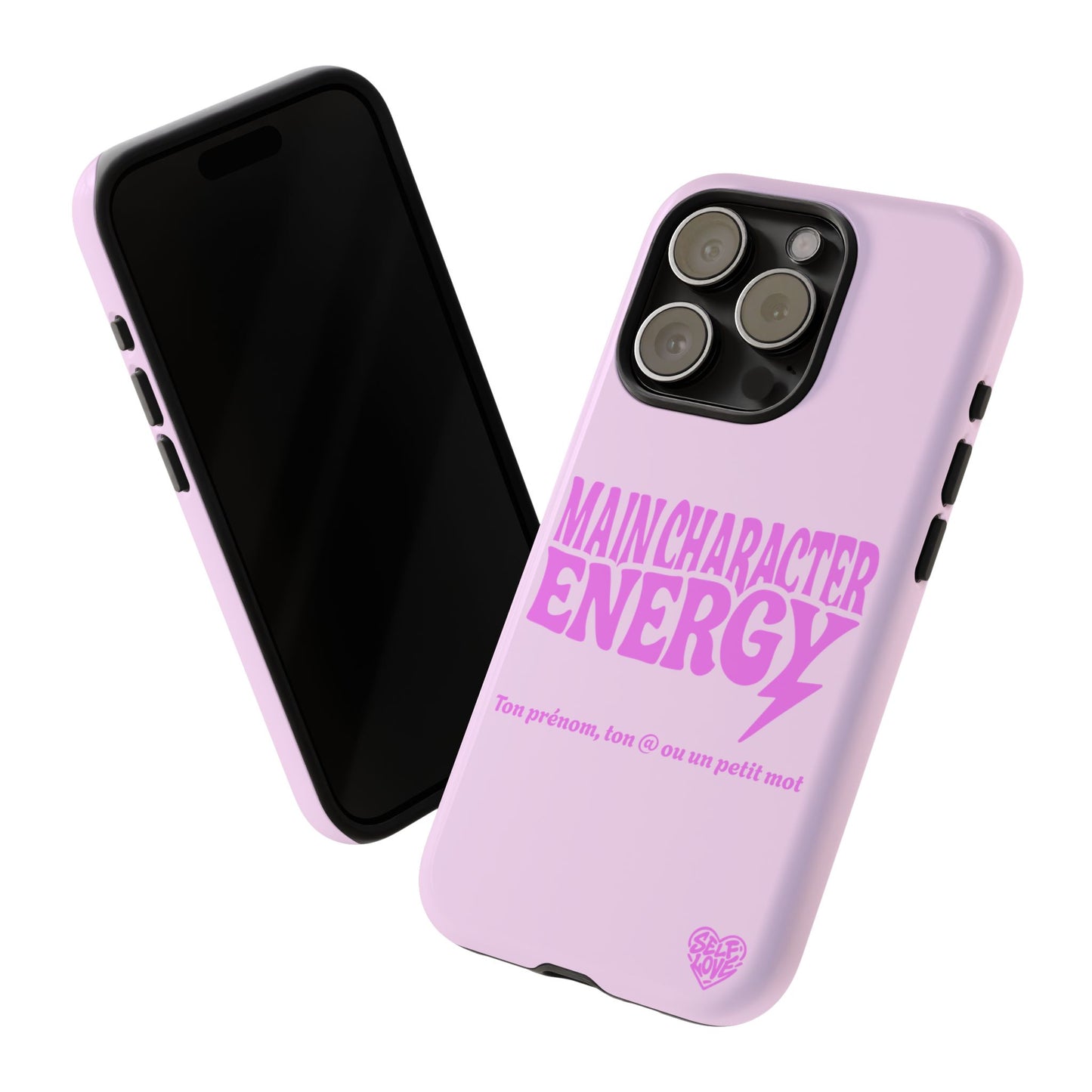 Main Character Energy - Coque iPhone (rose)