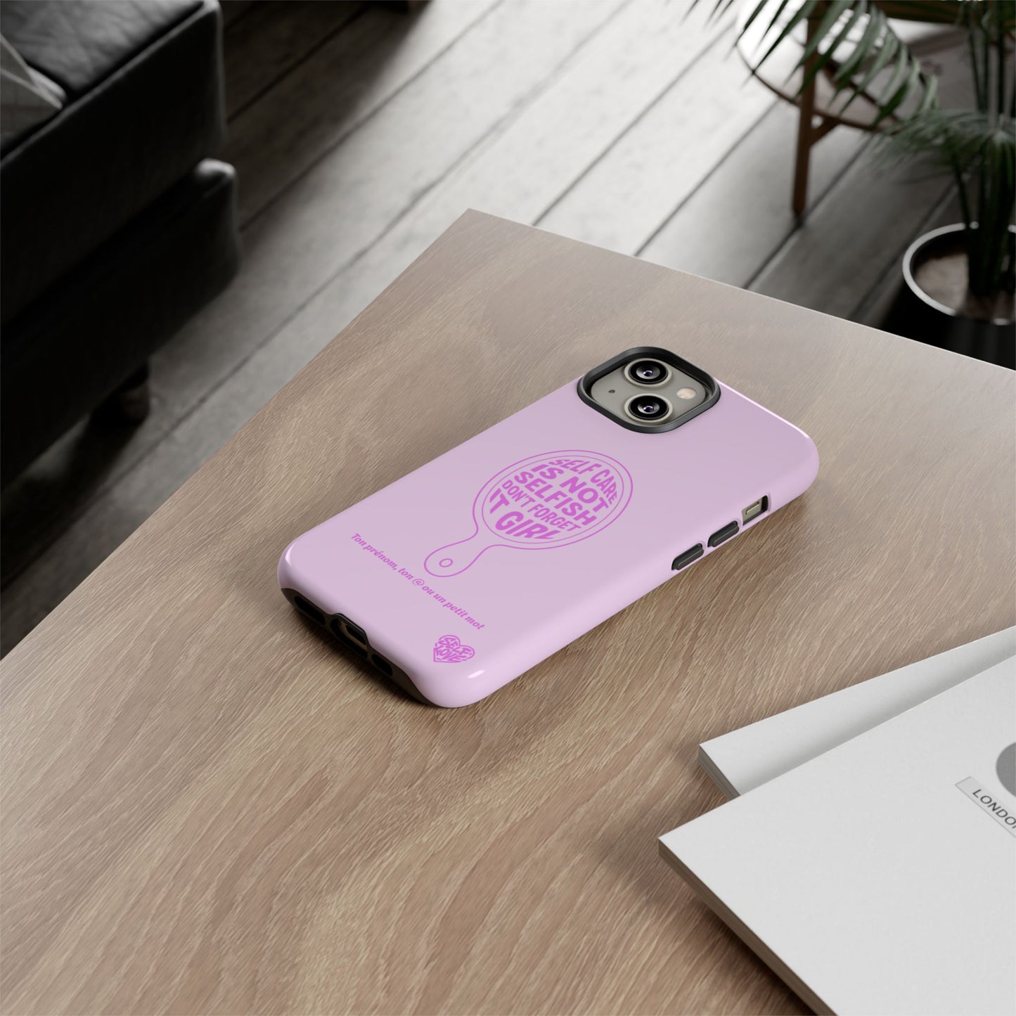 Self Care - Coque iPhone (rose)