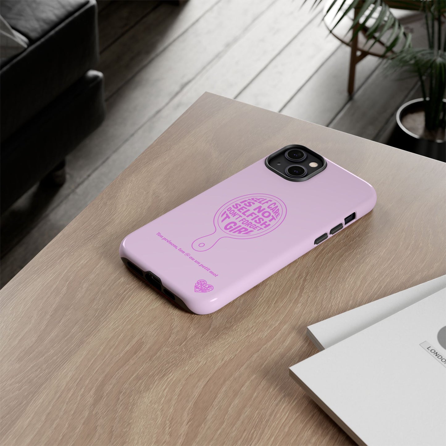 Self Care - Coque iPhone (rose)