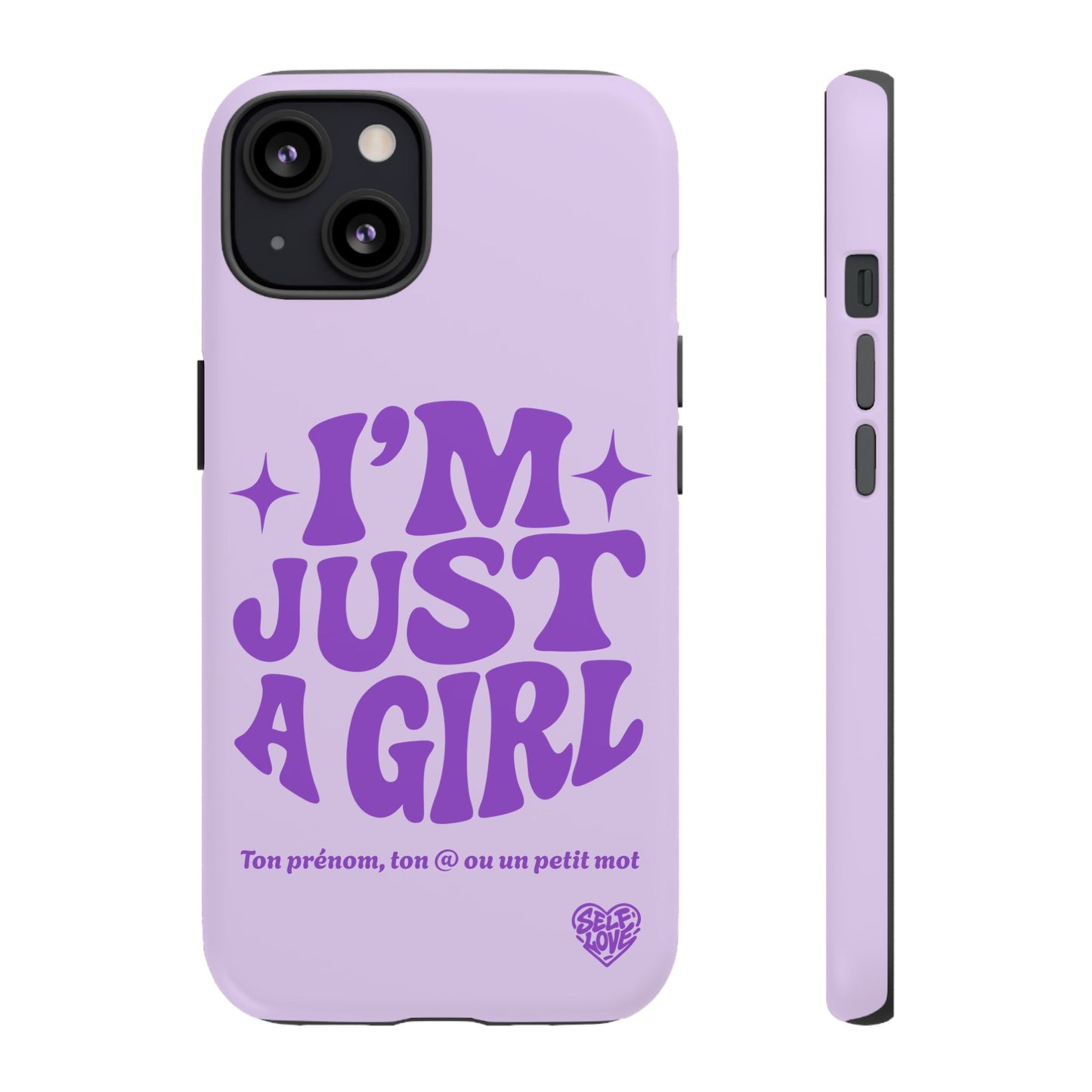 Im Just A Girl - Coque iPhone (violet)