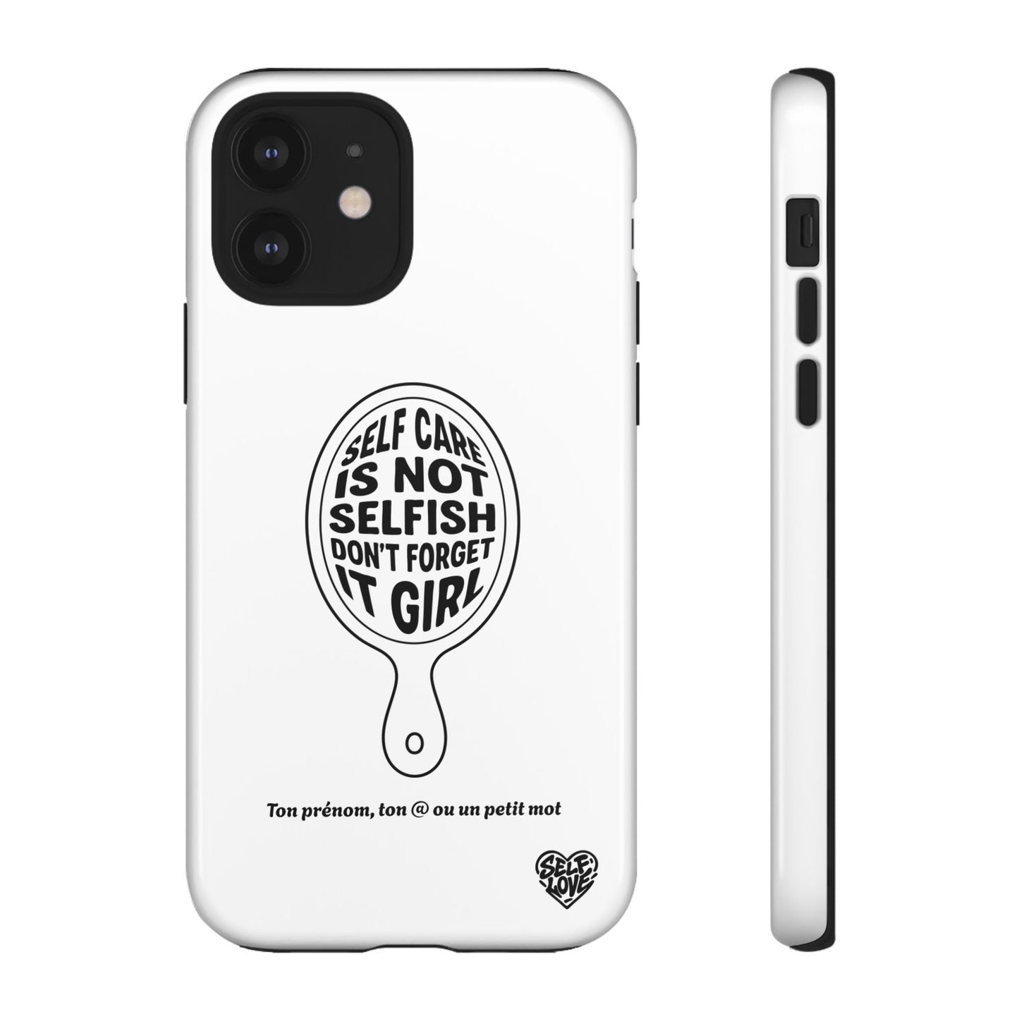 Self Care - Coque iPhone (blanc)