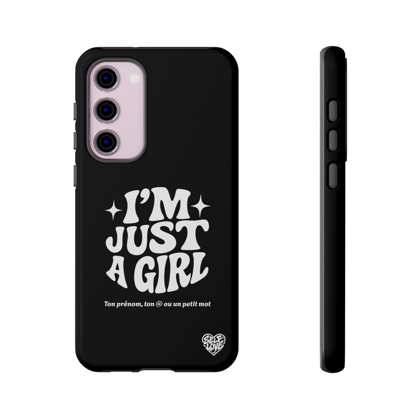 Im Just A Girl - Coque Samsung (noir)