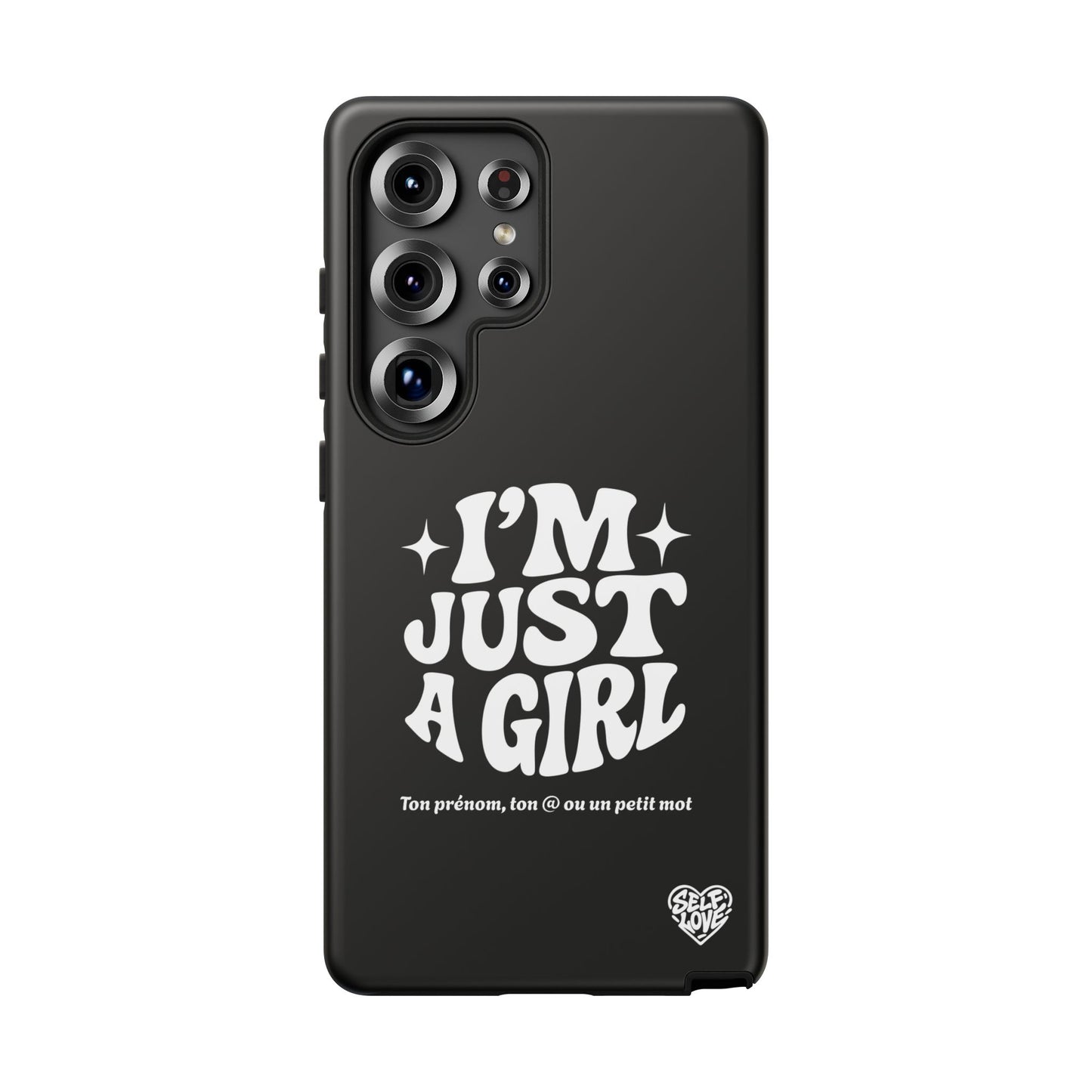 Im Just A Girl - Coque Samsung (noir)
