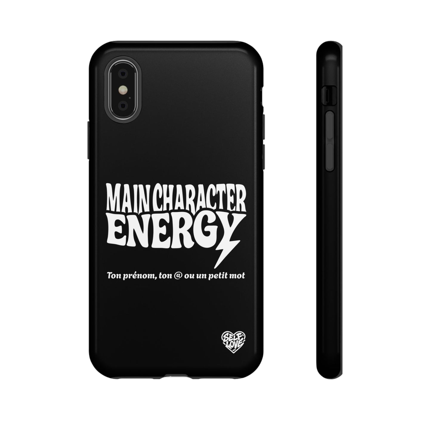 Main Character Energy - Coque iPhone (noir)