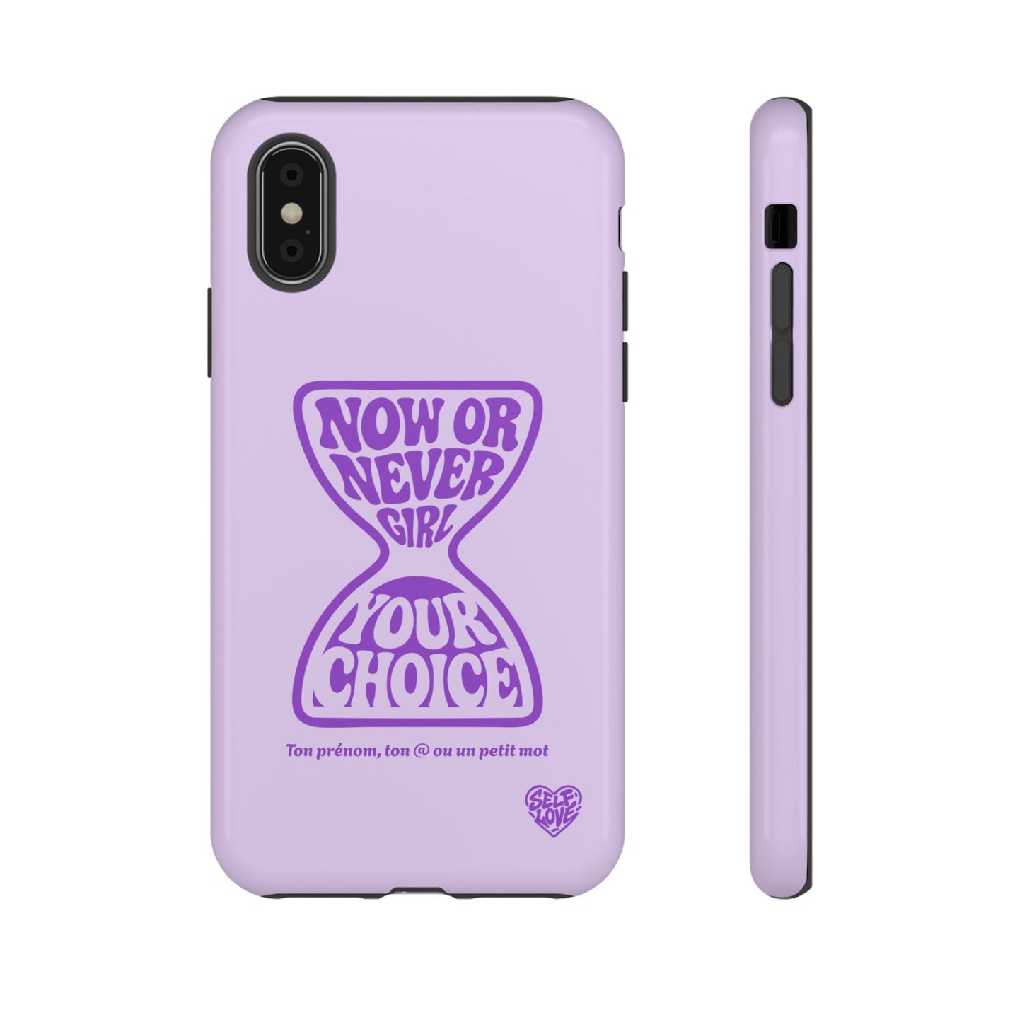 Now Or Never Girl - Coque iPhone (violet)