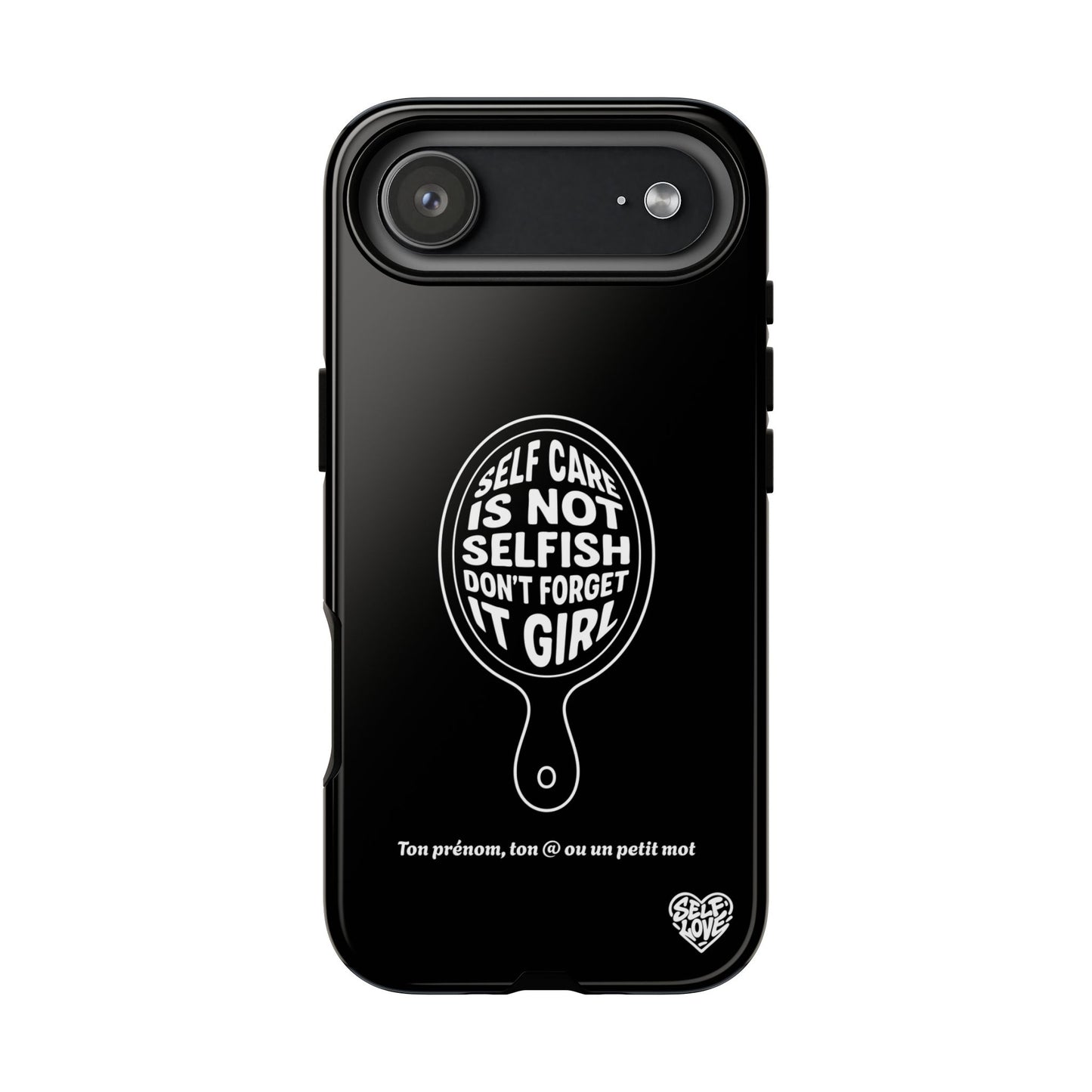 Self Care - Coque iPhone (noir)
