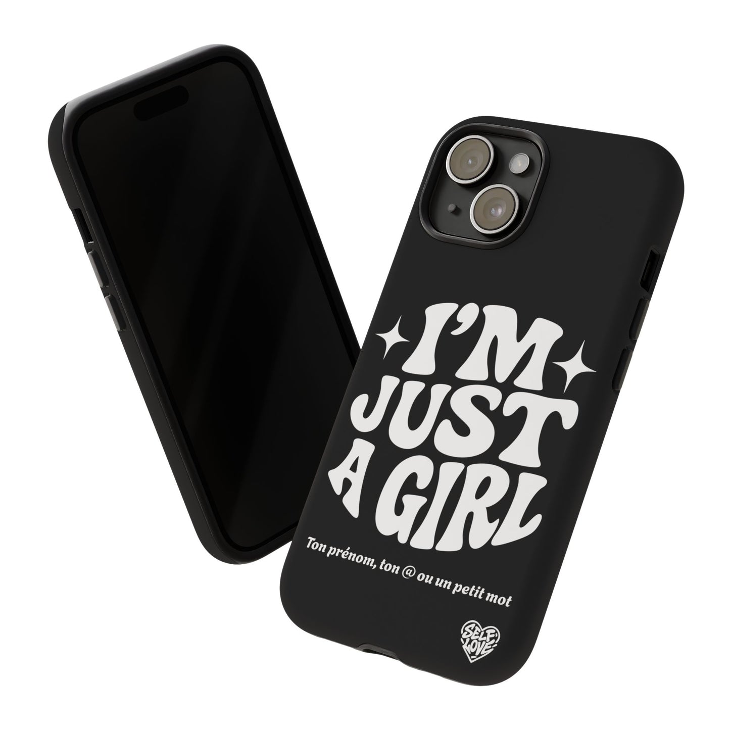 Im Just A Girl - Coque iPhone (noir)