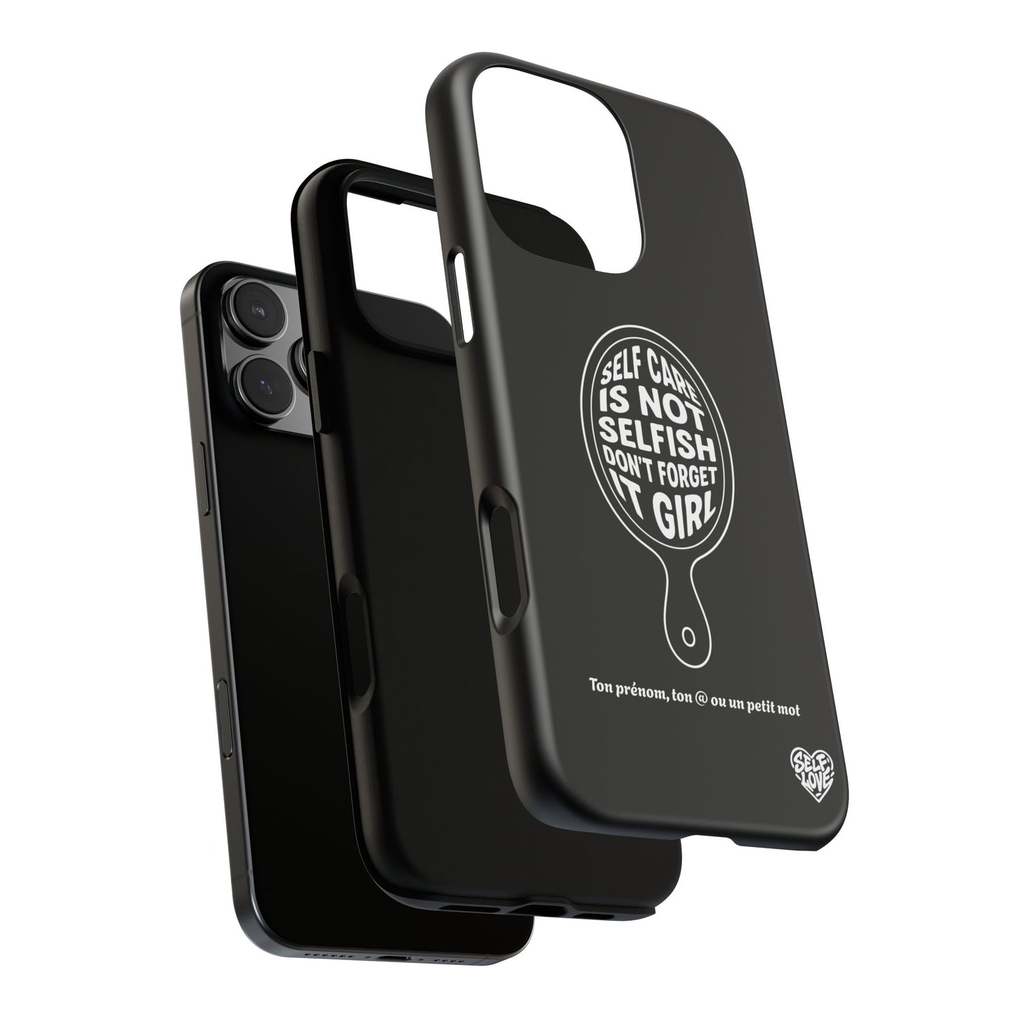 Self Care - Coque iPhone (noir)