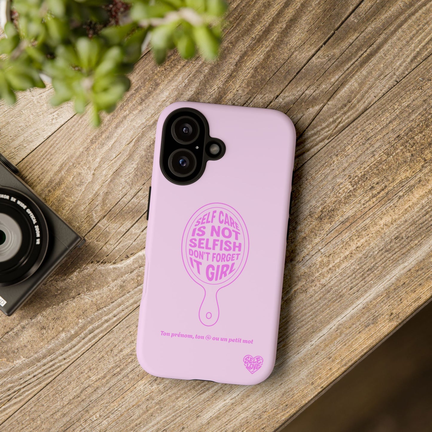 Self Care - Coque iPhone (rose)