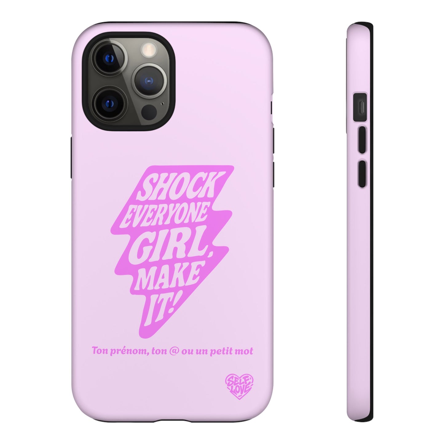Shock Everyone - Coque iPhone (rose)