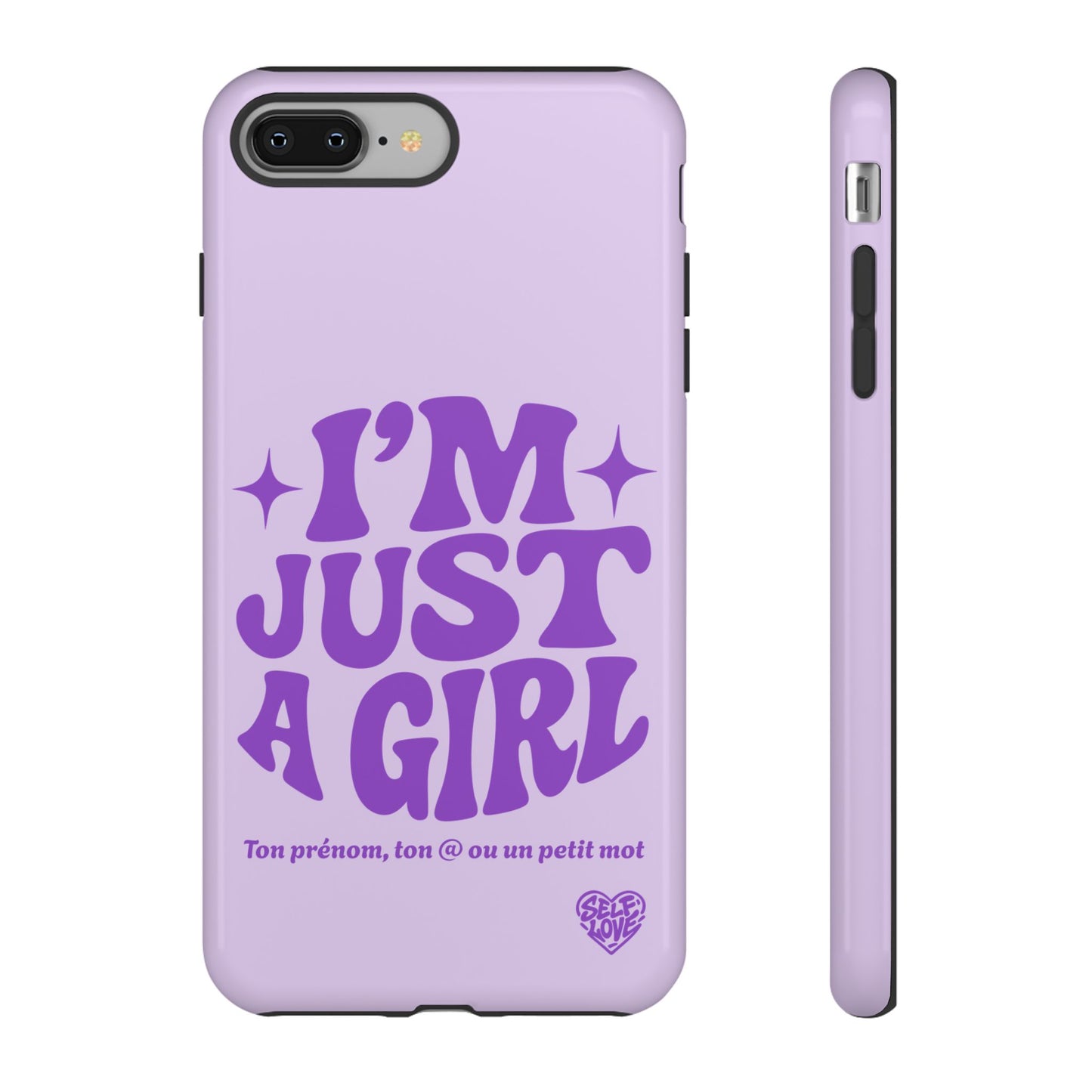 Im Just A Girl - Coque iPhone (violet)