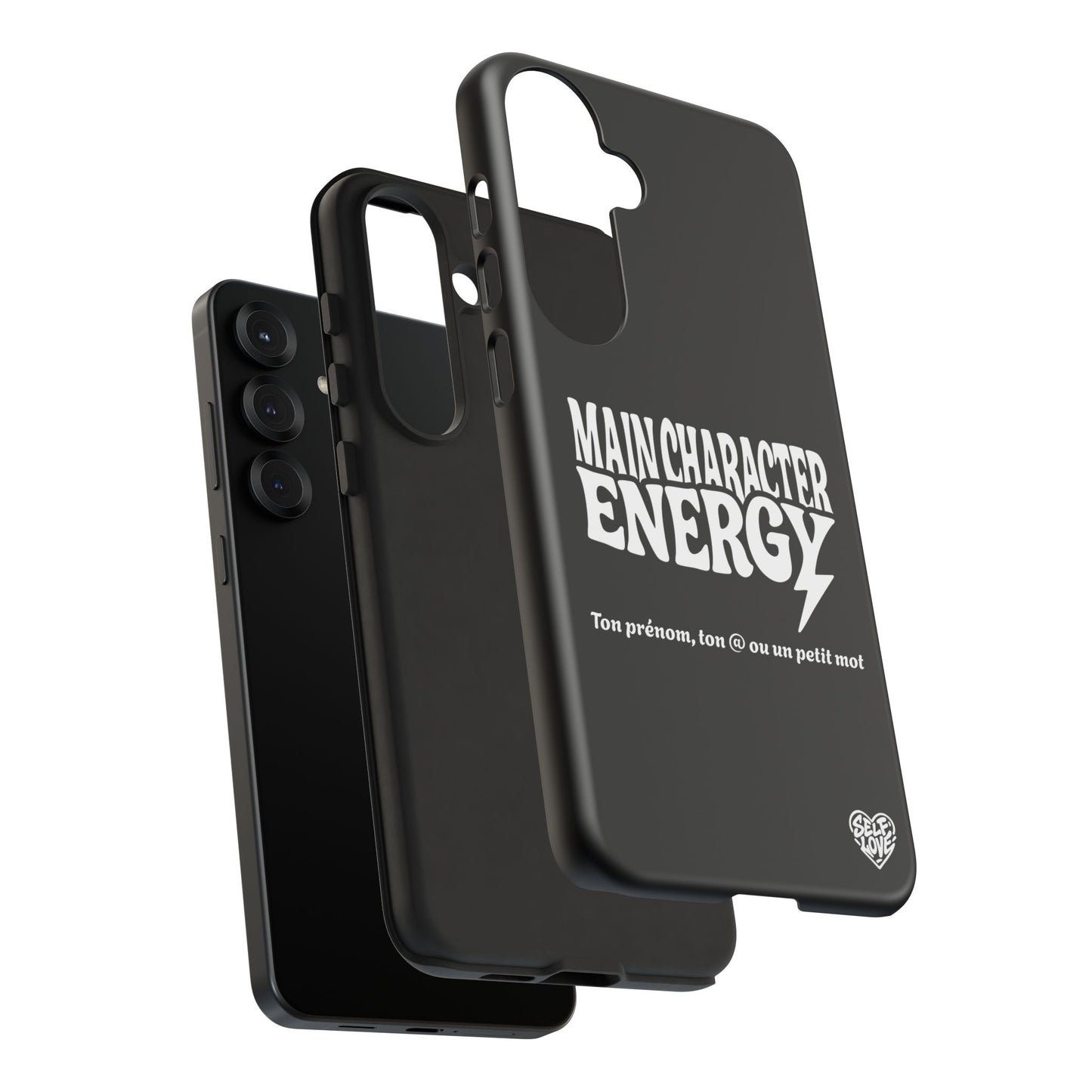 Main Character Energy - Coque Samsung (noir)