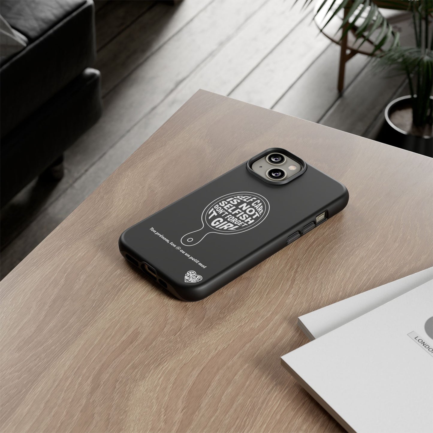 Self Care - Coque iPhone (noir)