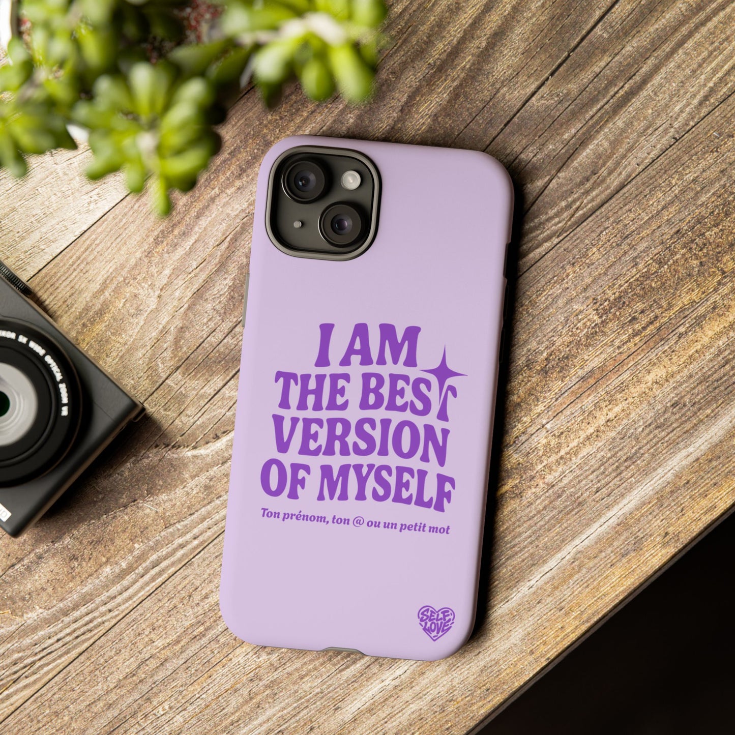 I Am The Best Version Of Myself - Coque iPhone (violet)