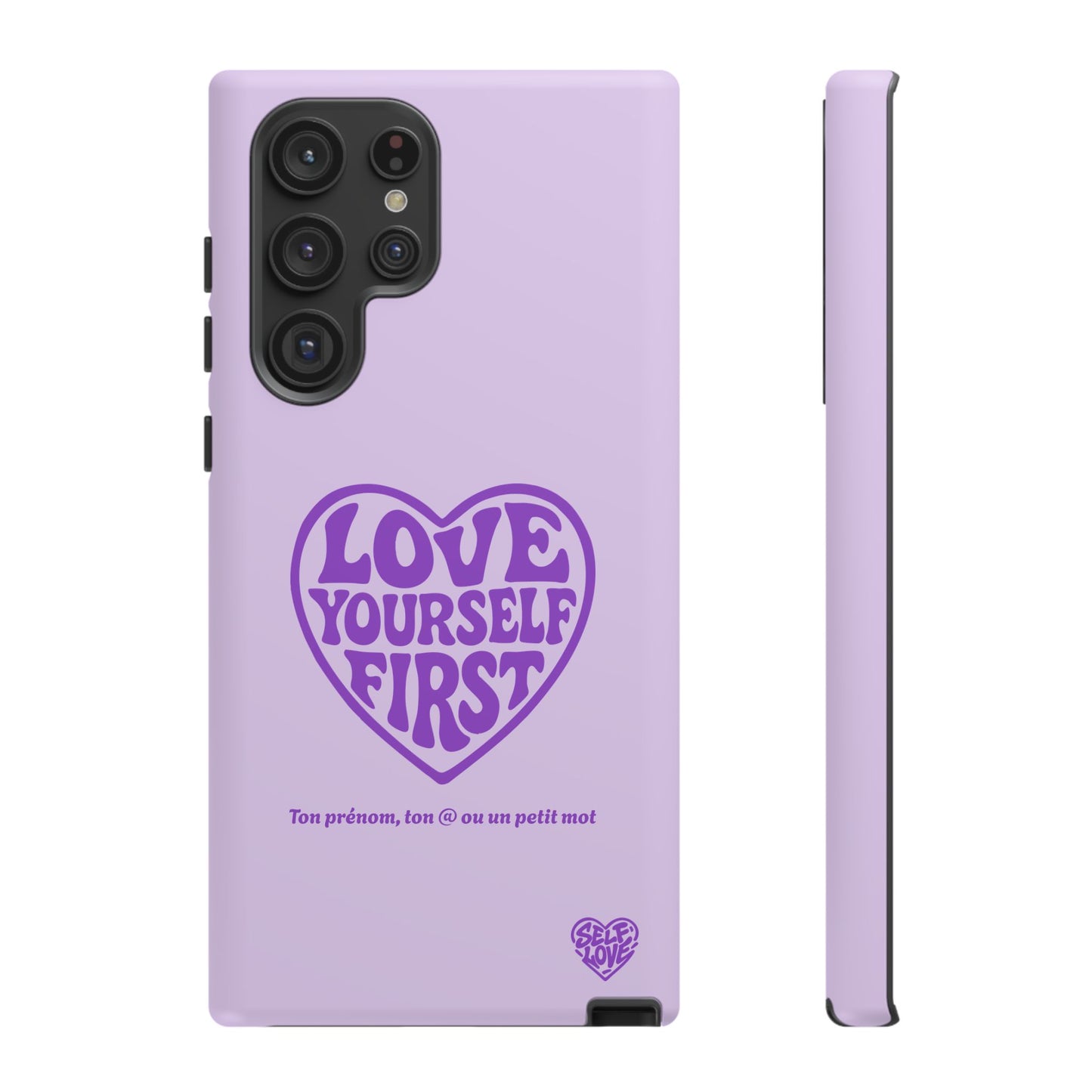 Love Yourself First - Coque Samsung (violet)