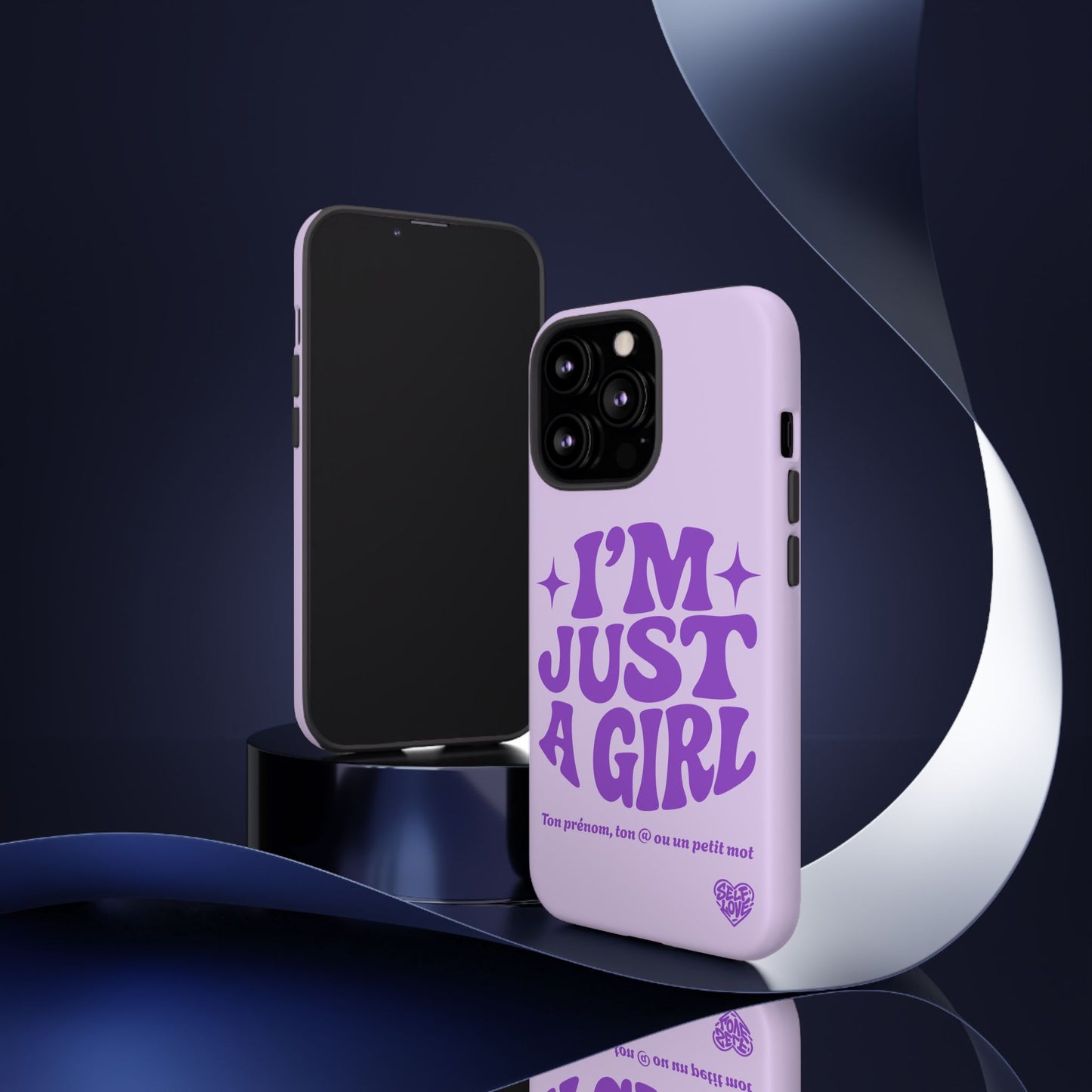 Im Just A Girl - Coque iPhone (violet)