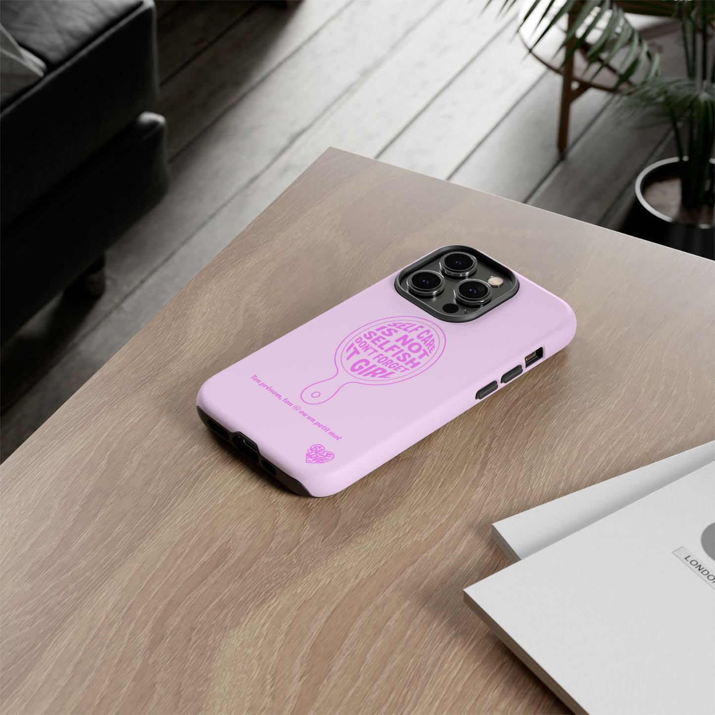 Self Care - Coque iPhone (rose)