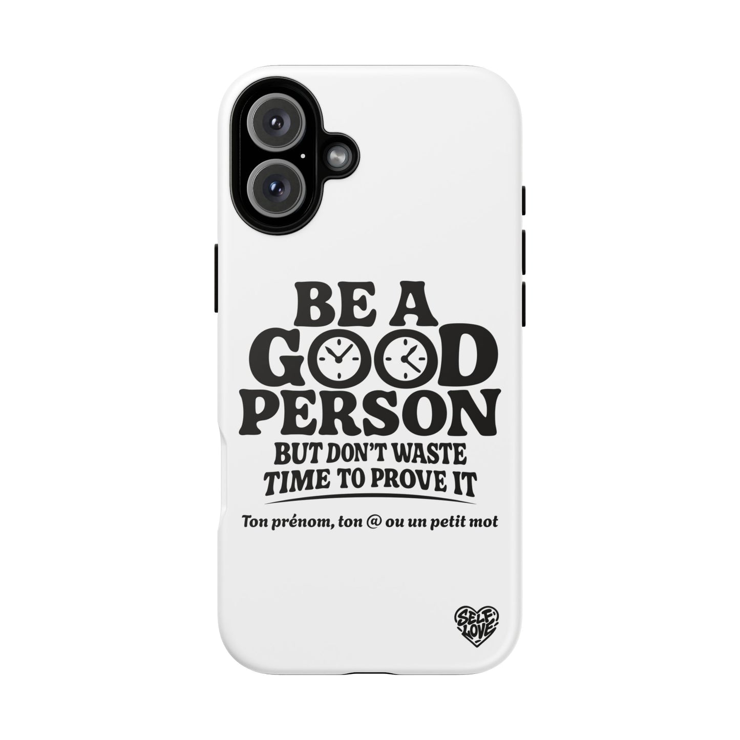 Be A Good Person - Coque iPhone (blanc)