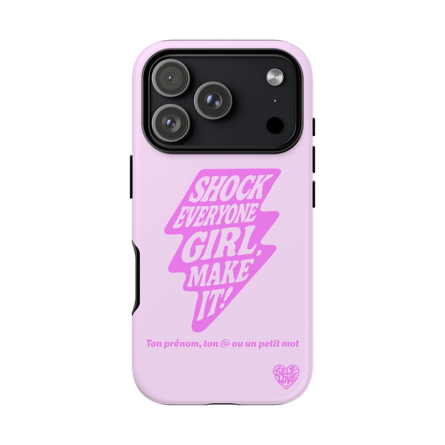 Shock Everyone - Coque iPhone (rose)