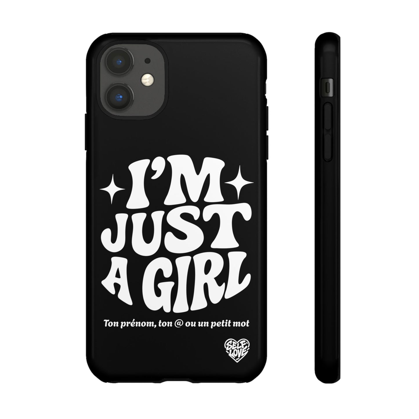 Im Just A Girl - Coque iPhone (noir)