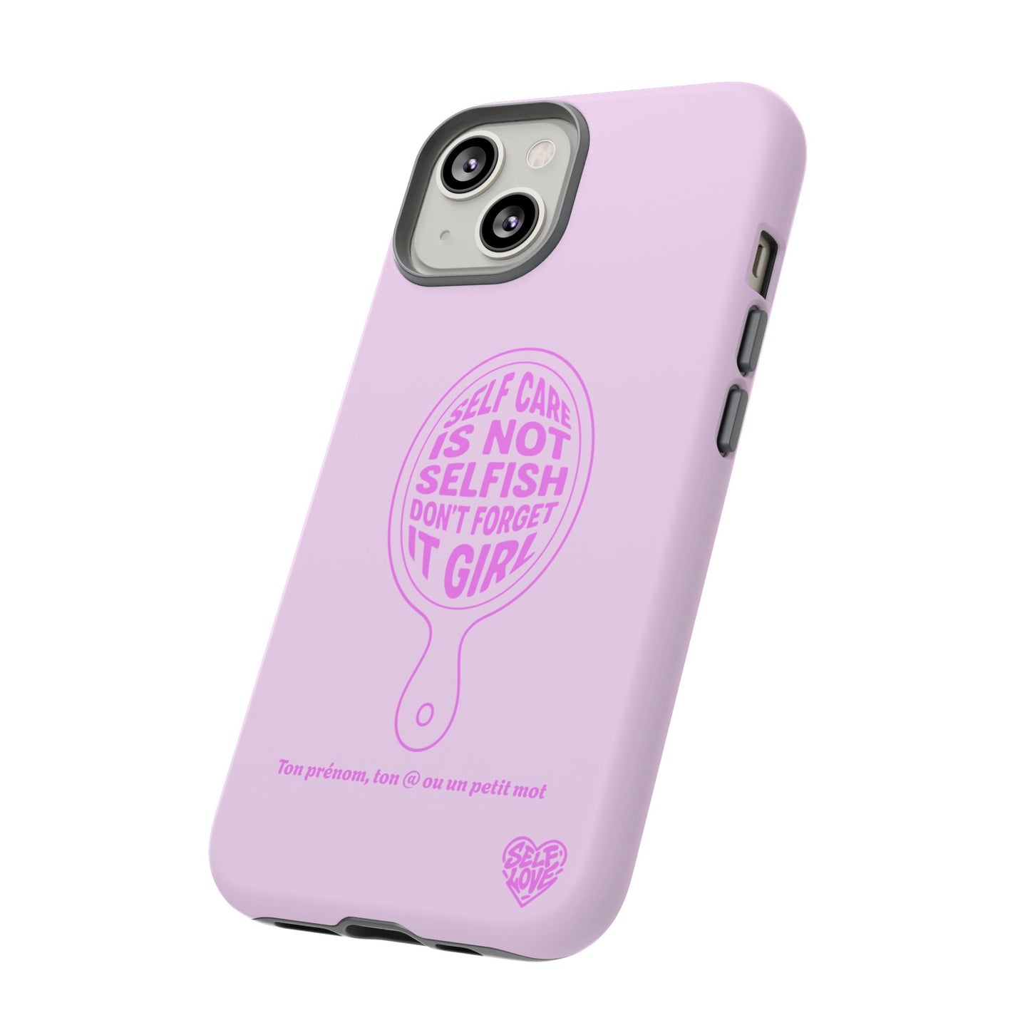 Self Care - Coque iPhone (rose)