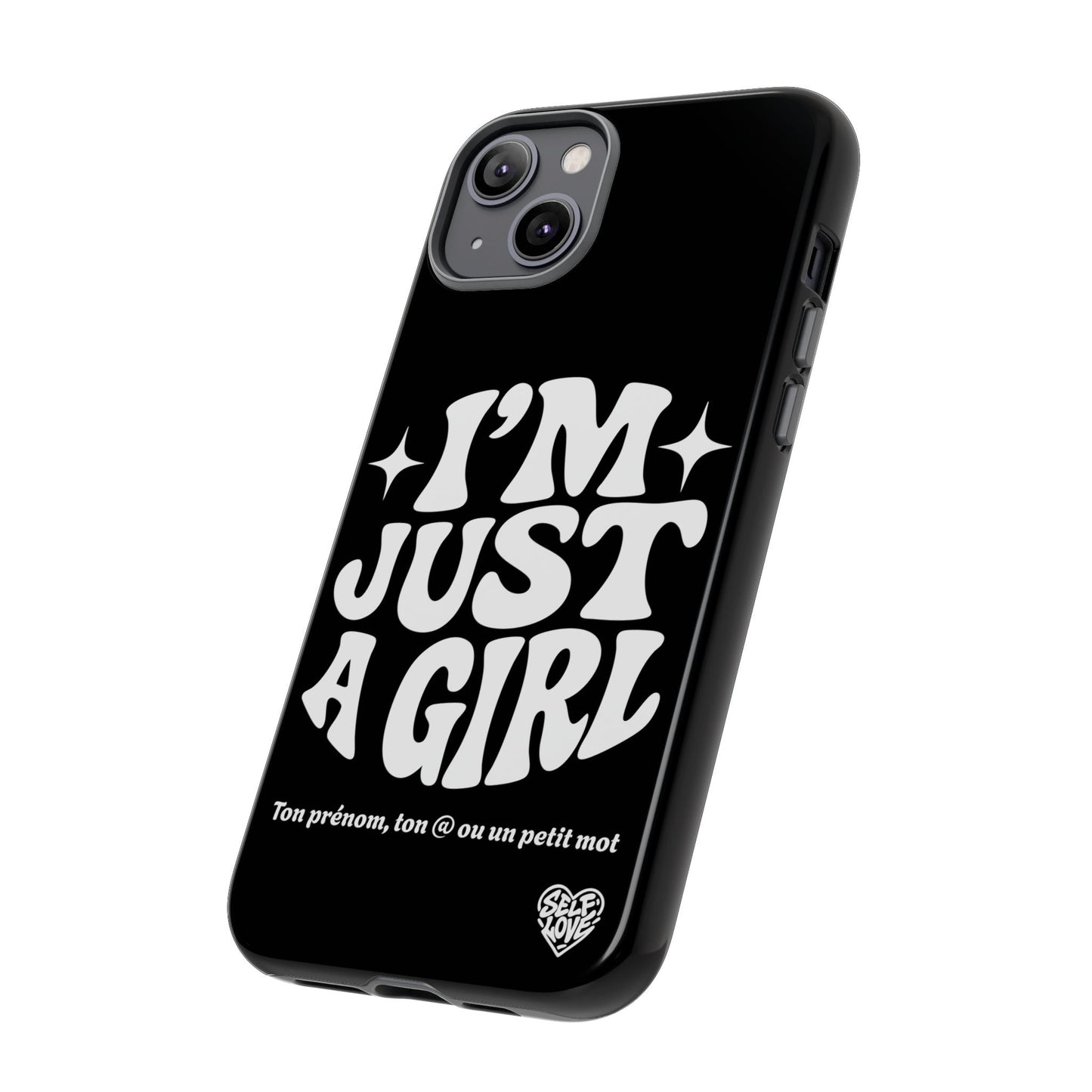 Im Just A Girl - Coque iPhone (noir)